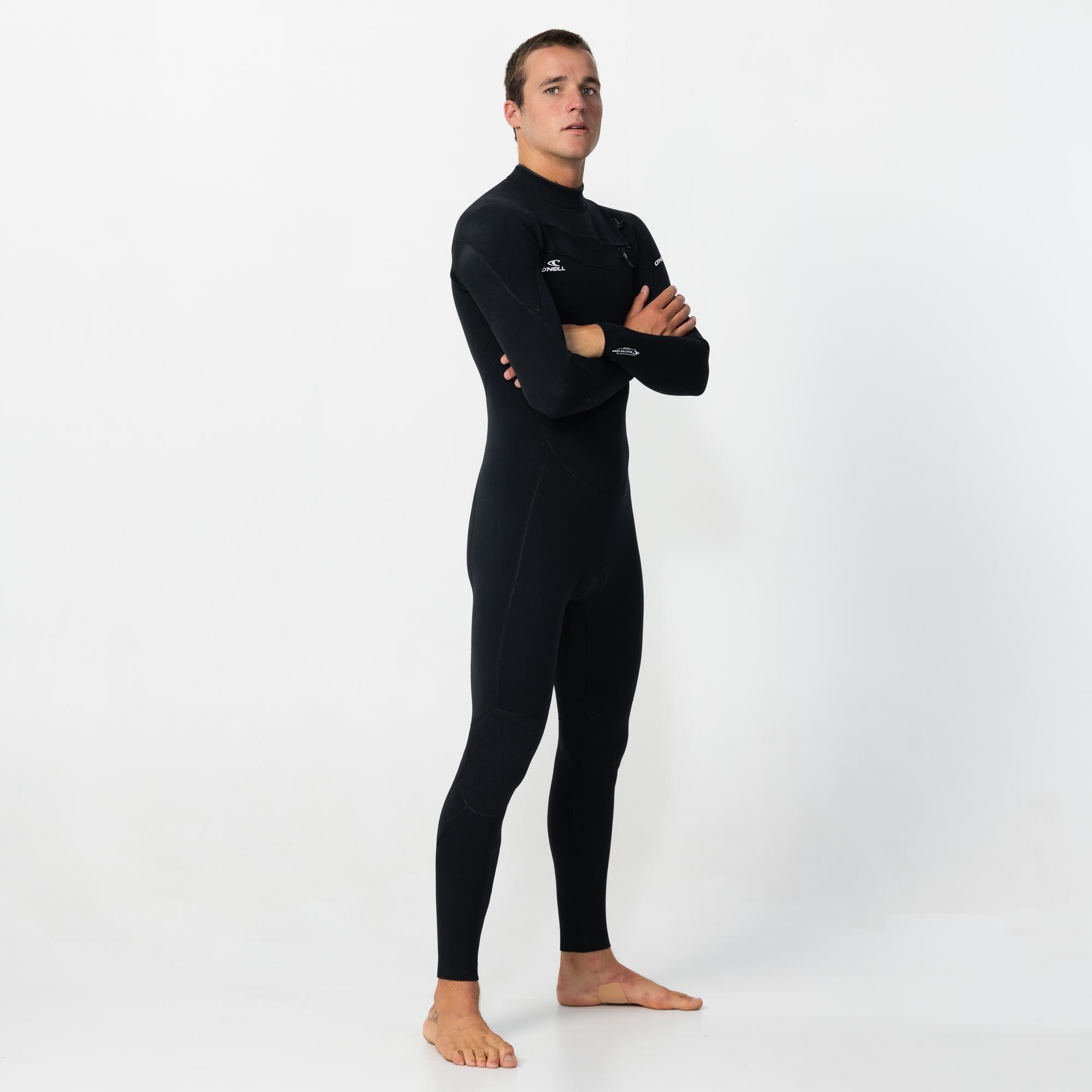 Men's Reactor 3/2mm GBS Steamer Chest Zip - Black