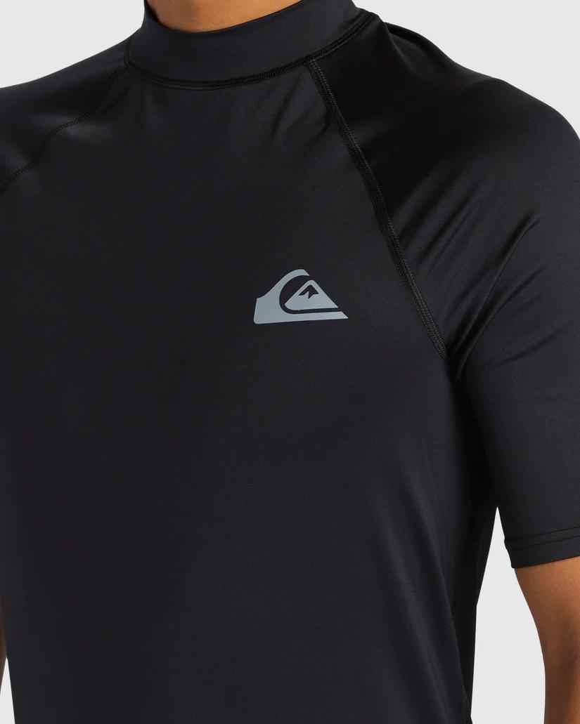Mens Everyday Short Sleeve UPF 50 Surf T-Shirt - Black