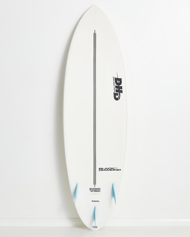 MF x DHD Black Diamond Soft Top Surfboard deck