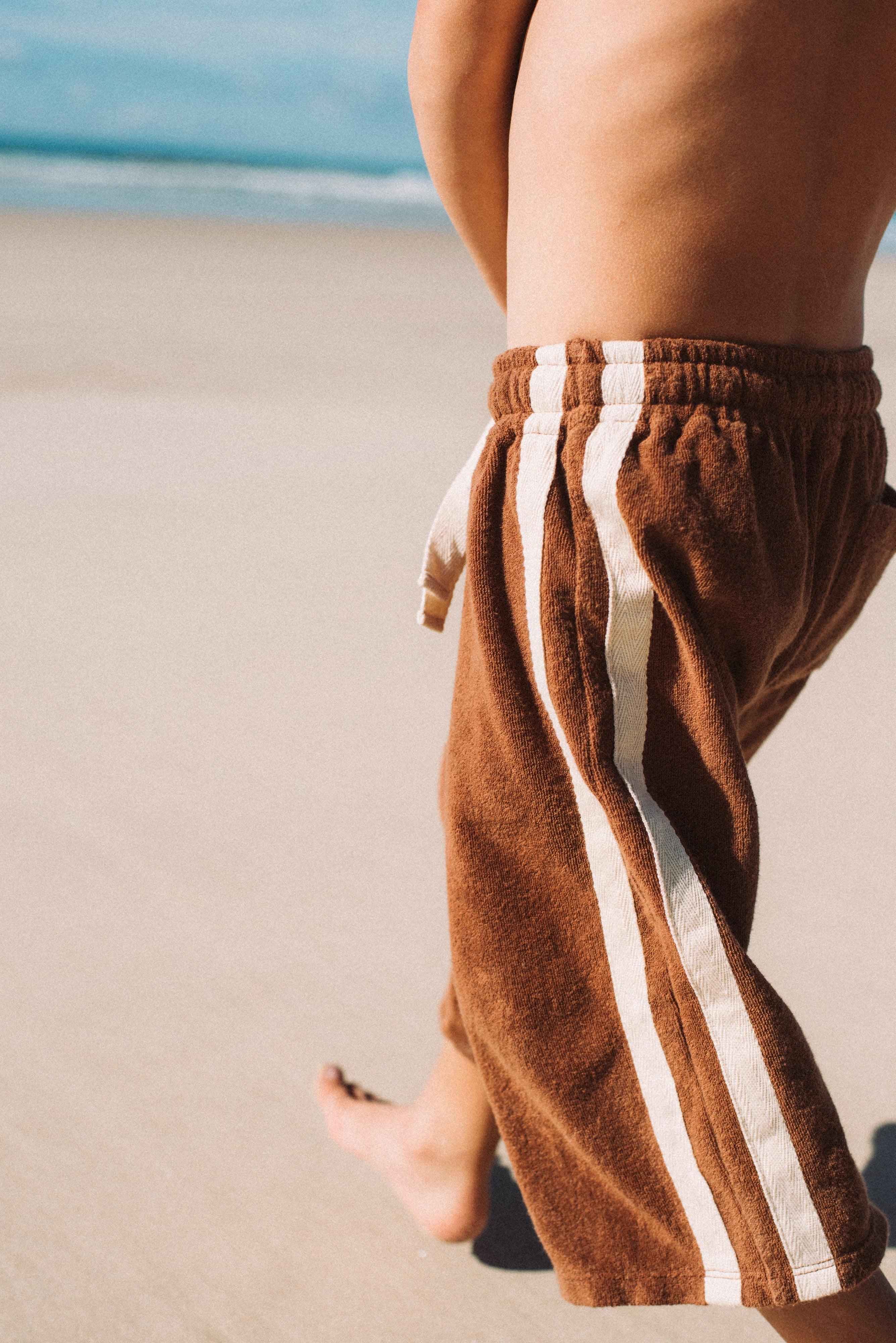 Mini Terry Pant in Brown - Atmosea