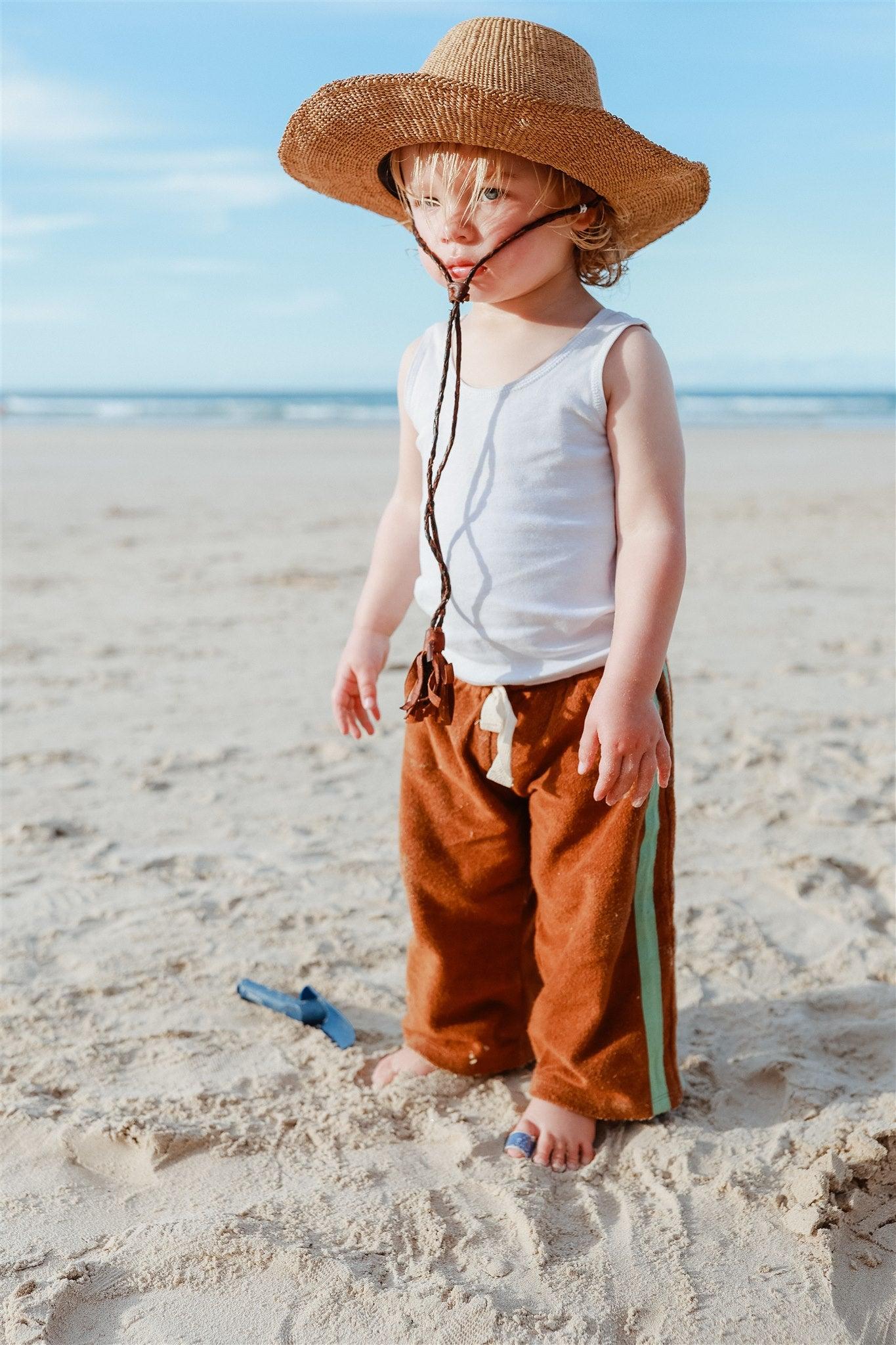 Child playing on beach