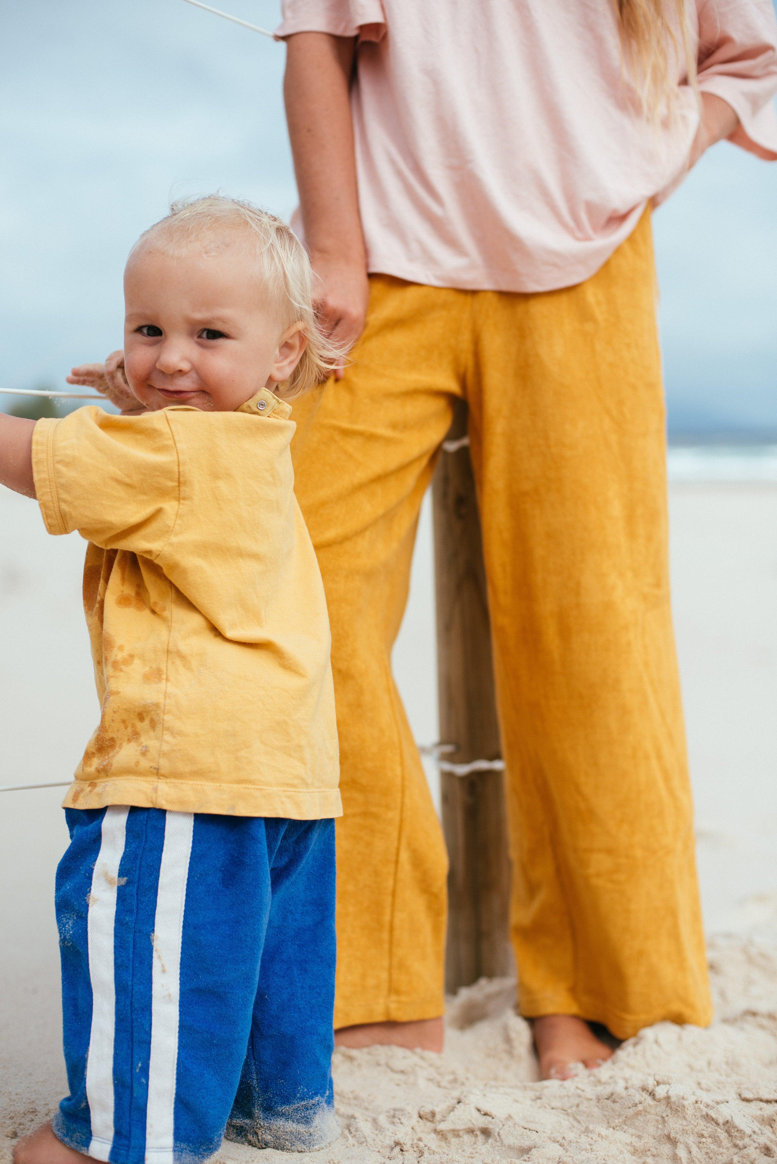 Mini Terry Pant in Cobalt - Atmosea