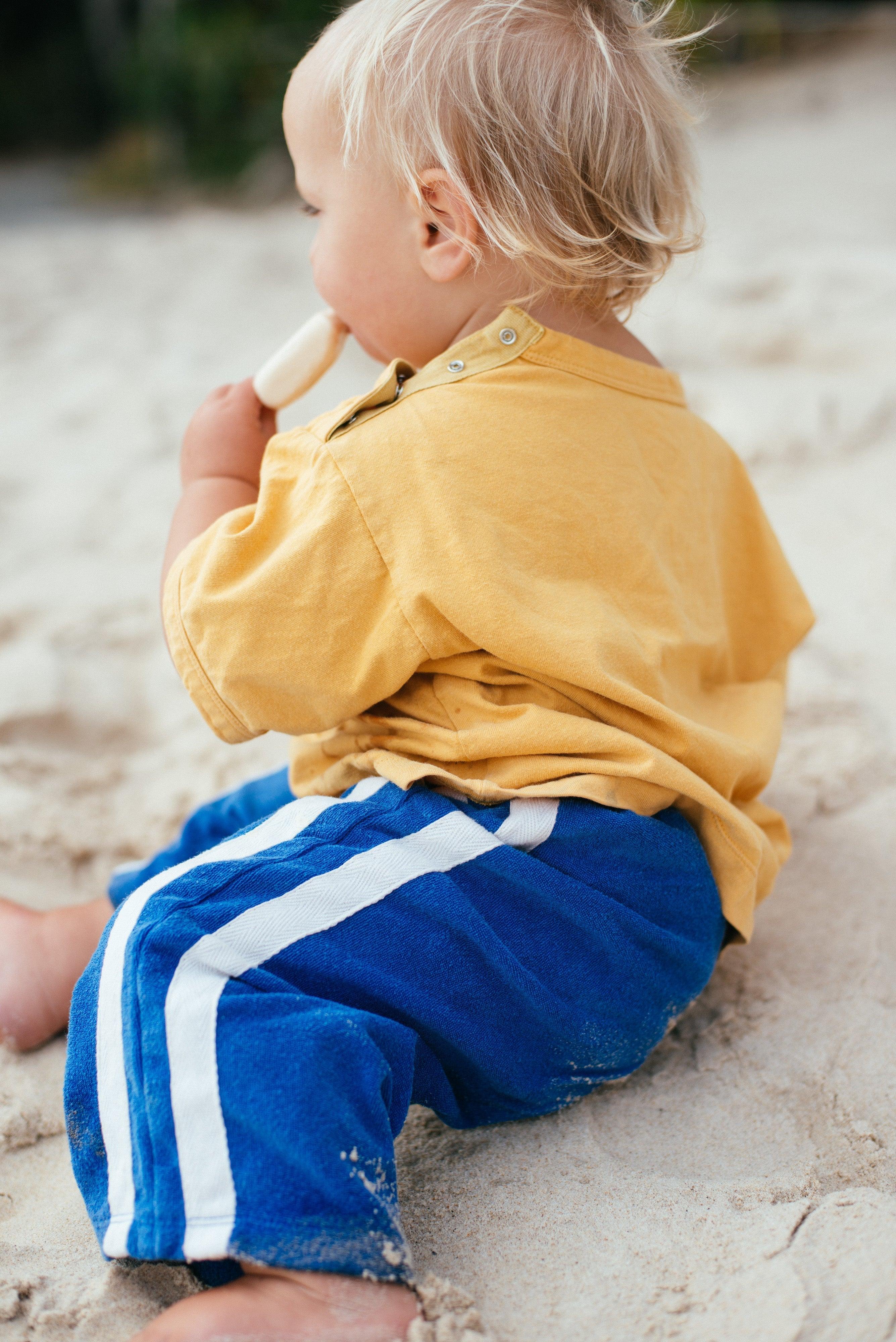 Mini Terry Pant in Cobalt - Atmosea
