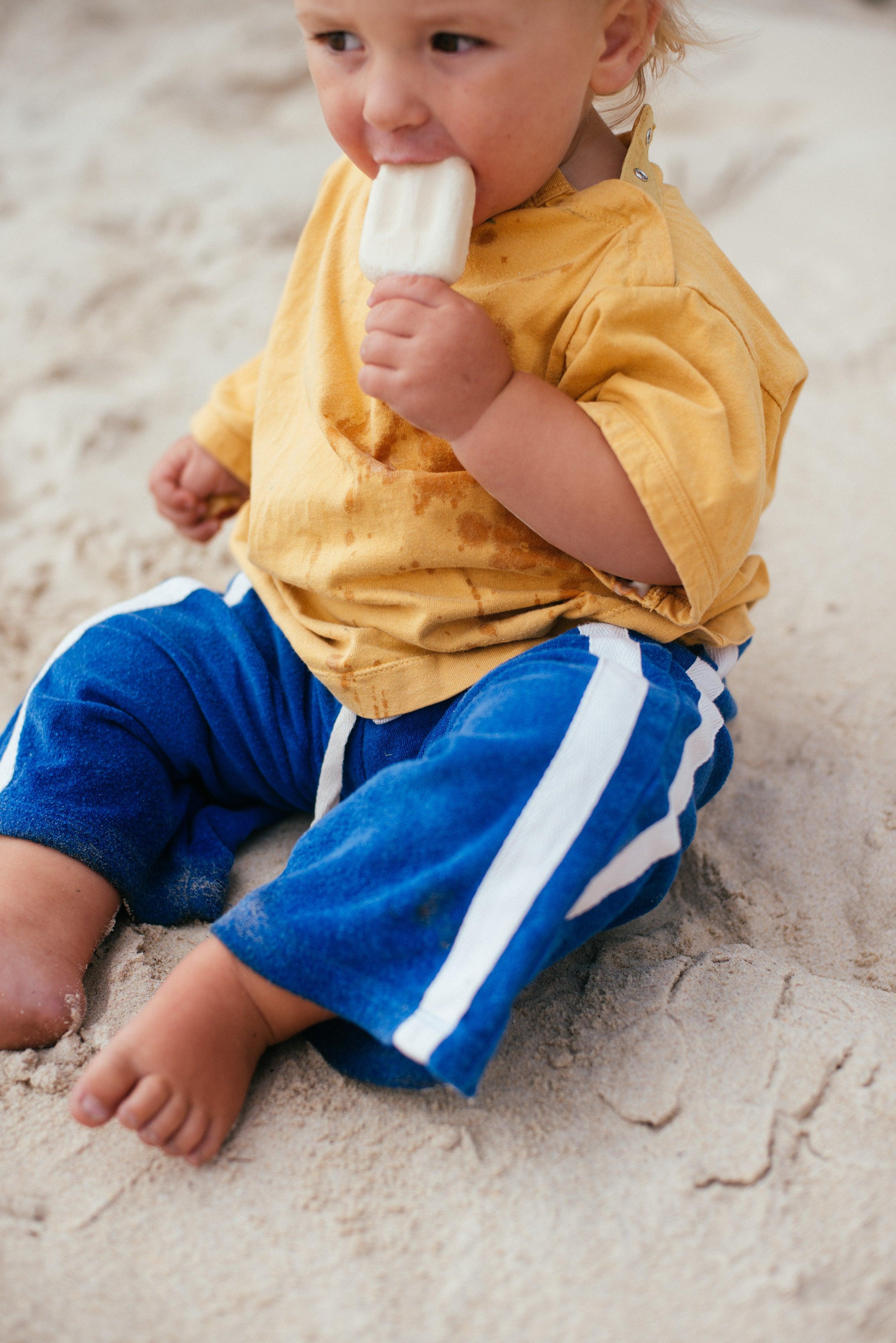 Mini Terry Pant in Cobalt - Atmosea