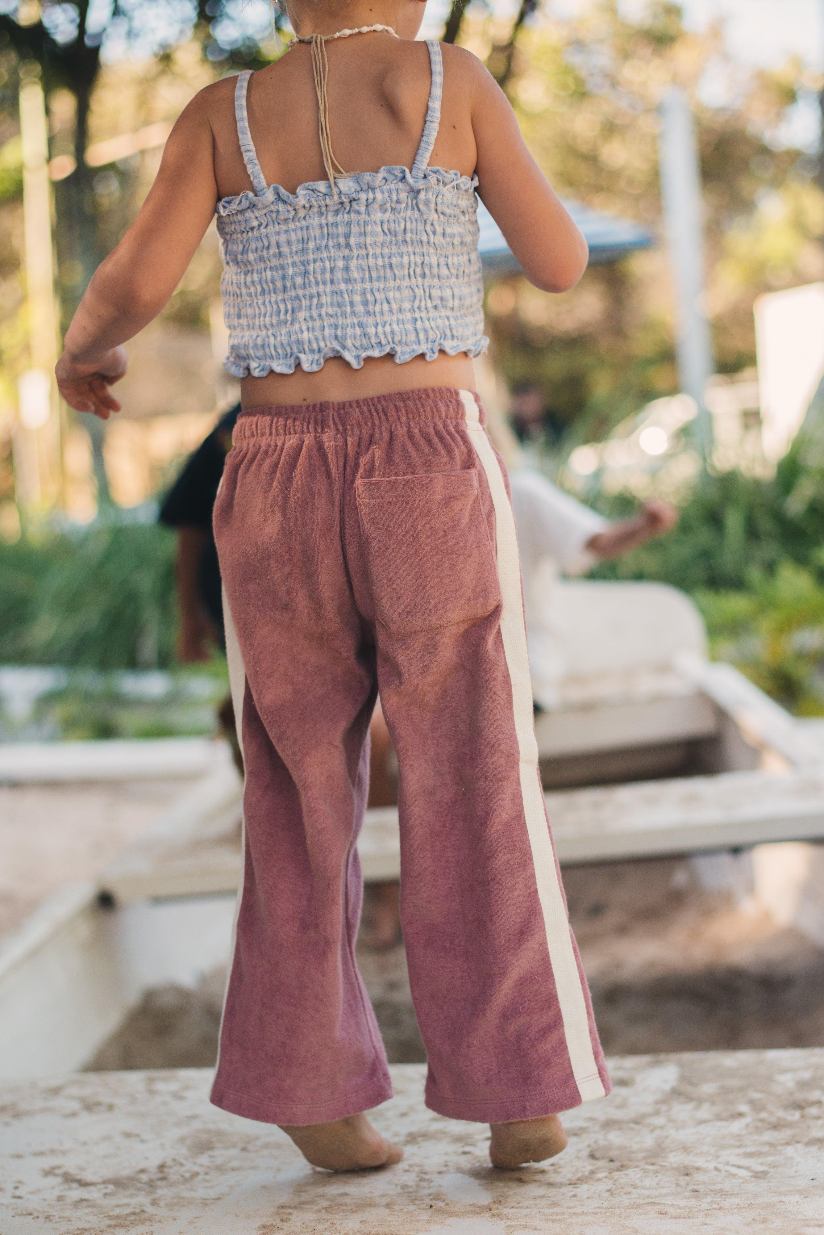Back view of Mini Terry Pant
