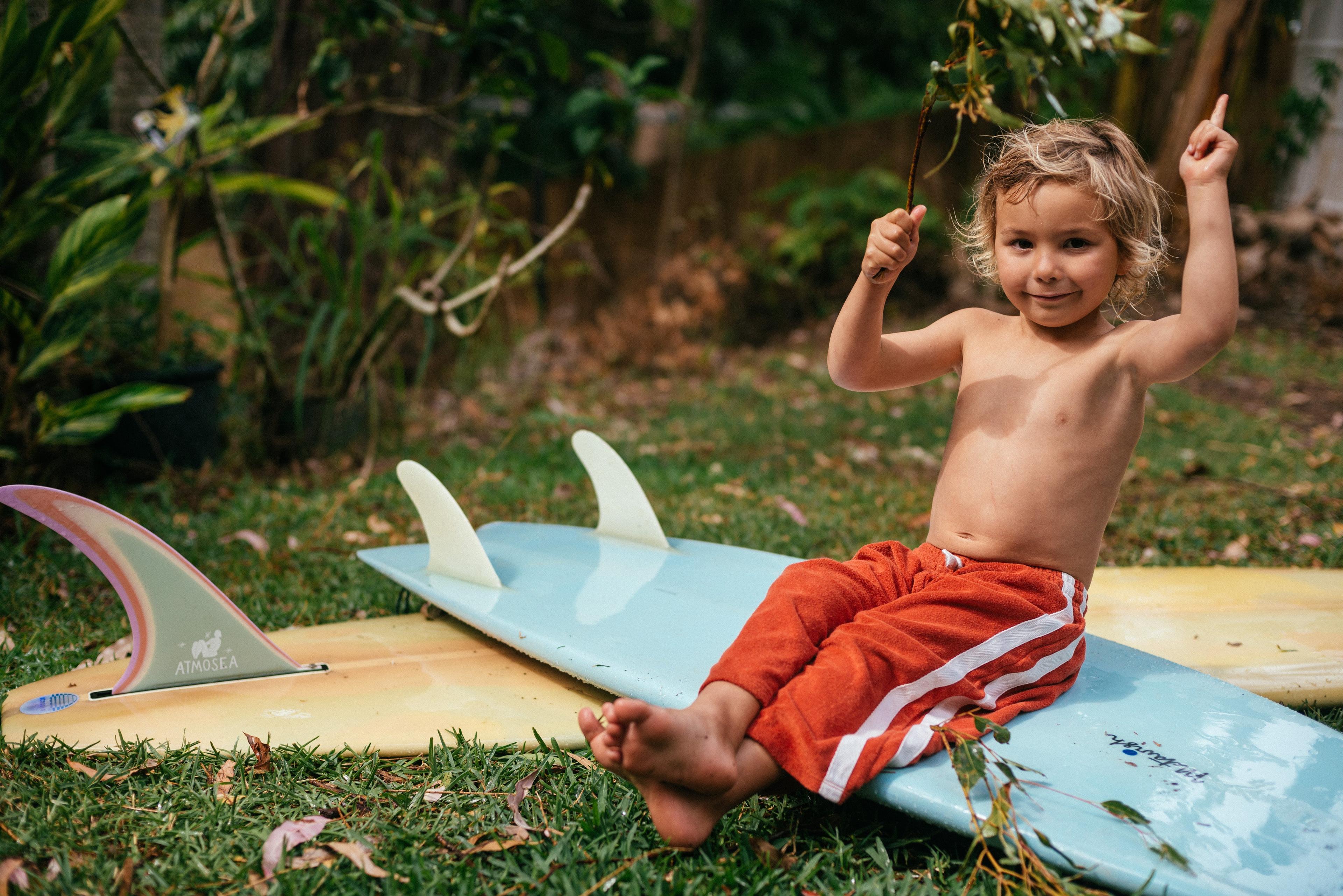 Mini Terry Pant in Red - Atmosea