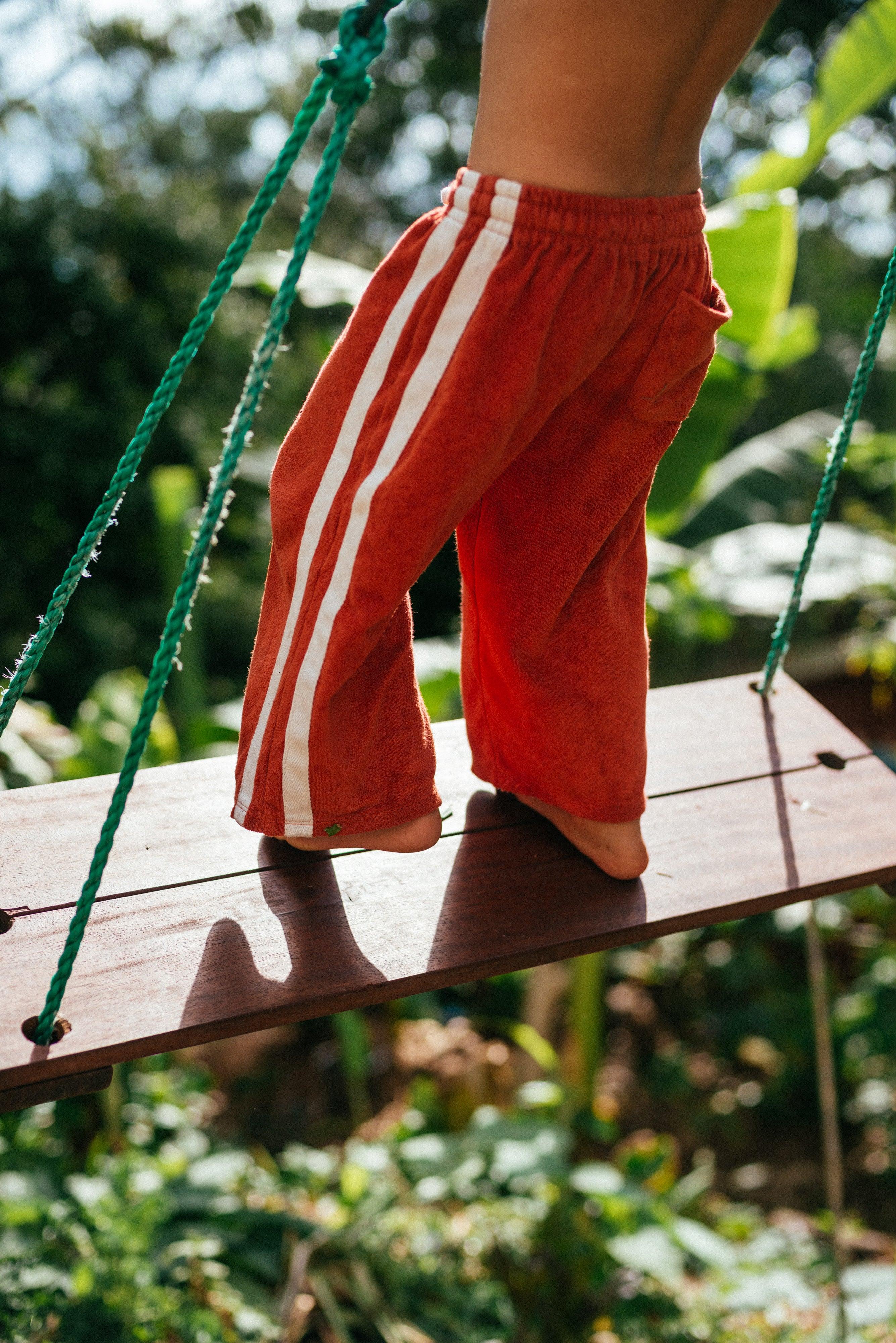Mini Terry Pant in Red - Atmosea
