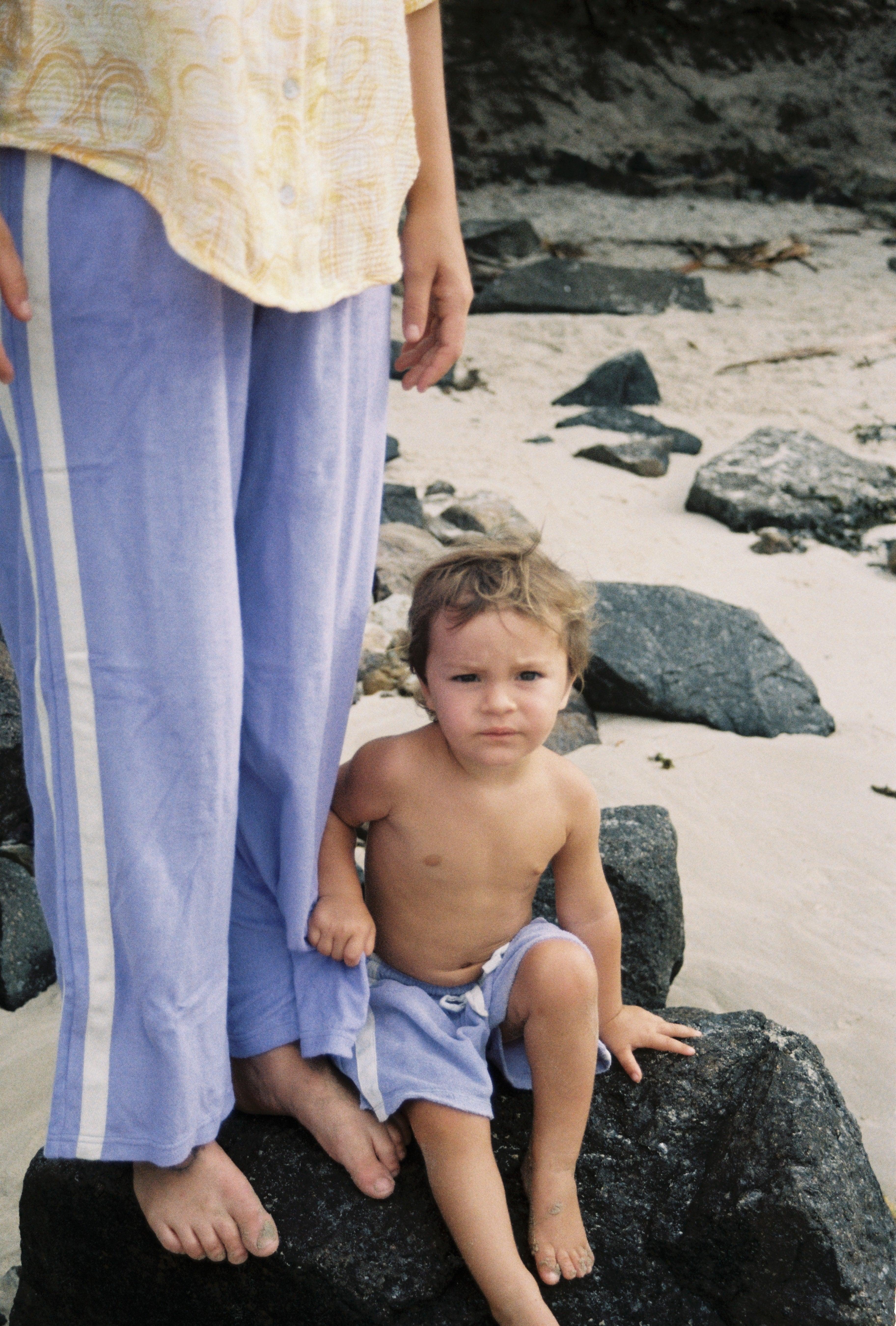 Mini Terry Towelling Shorts in Lavender - Atmosea