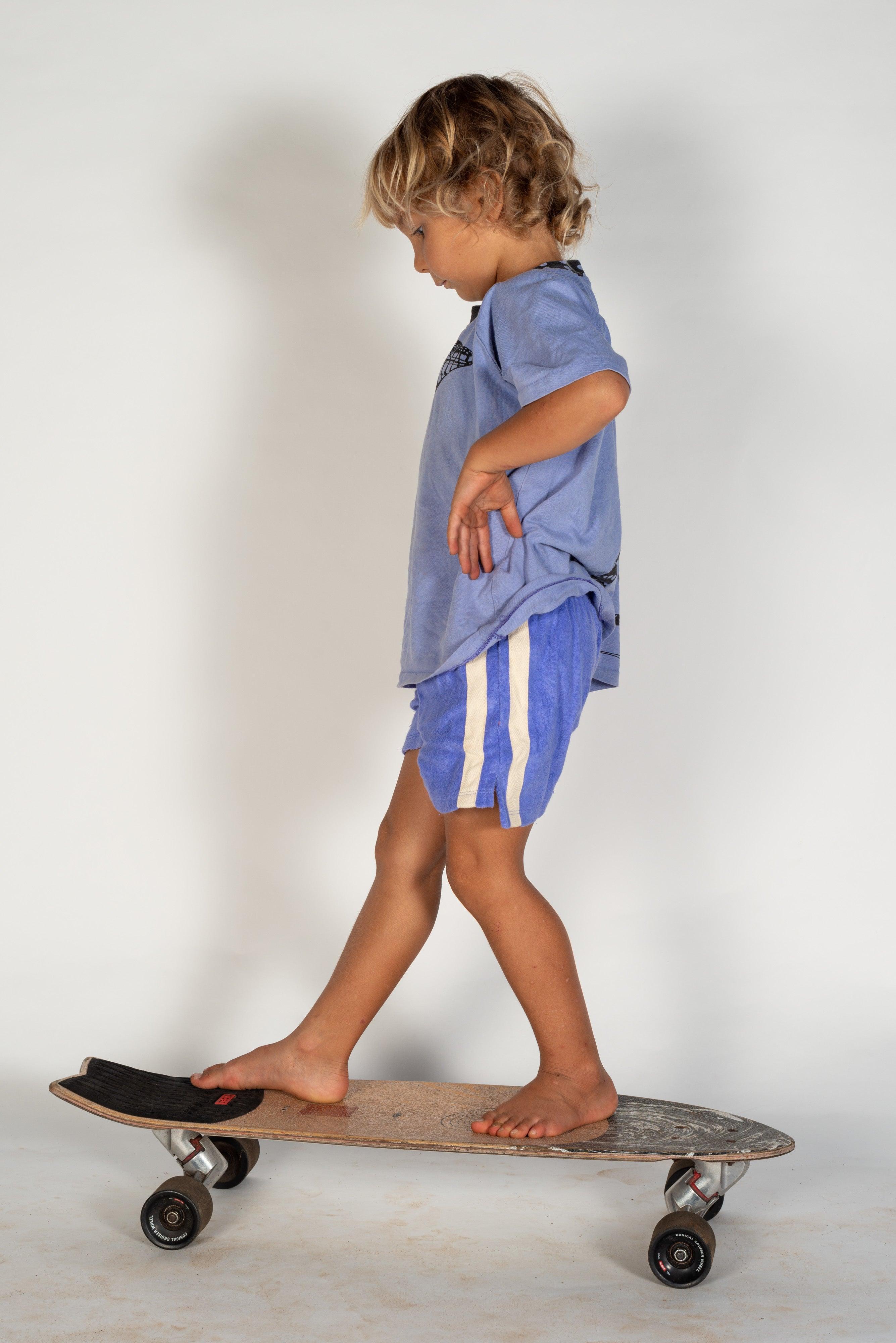 Mini Terry Towelling Shorts in Lavender - Atmosea