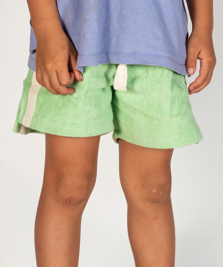 Mini Terry Towelling Shorts in Mint 