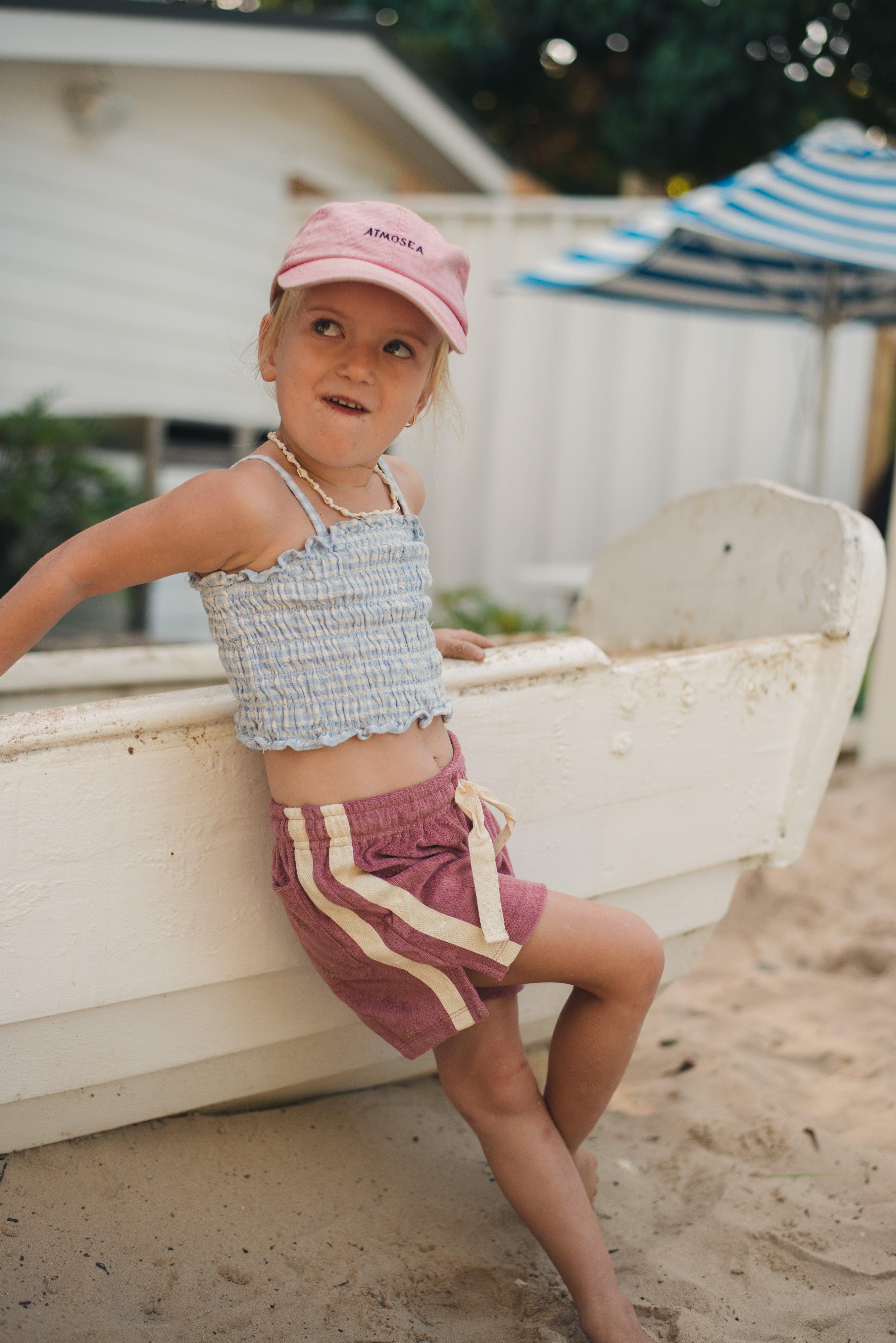 Child climbing on boat