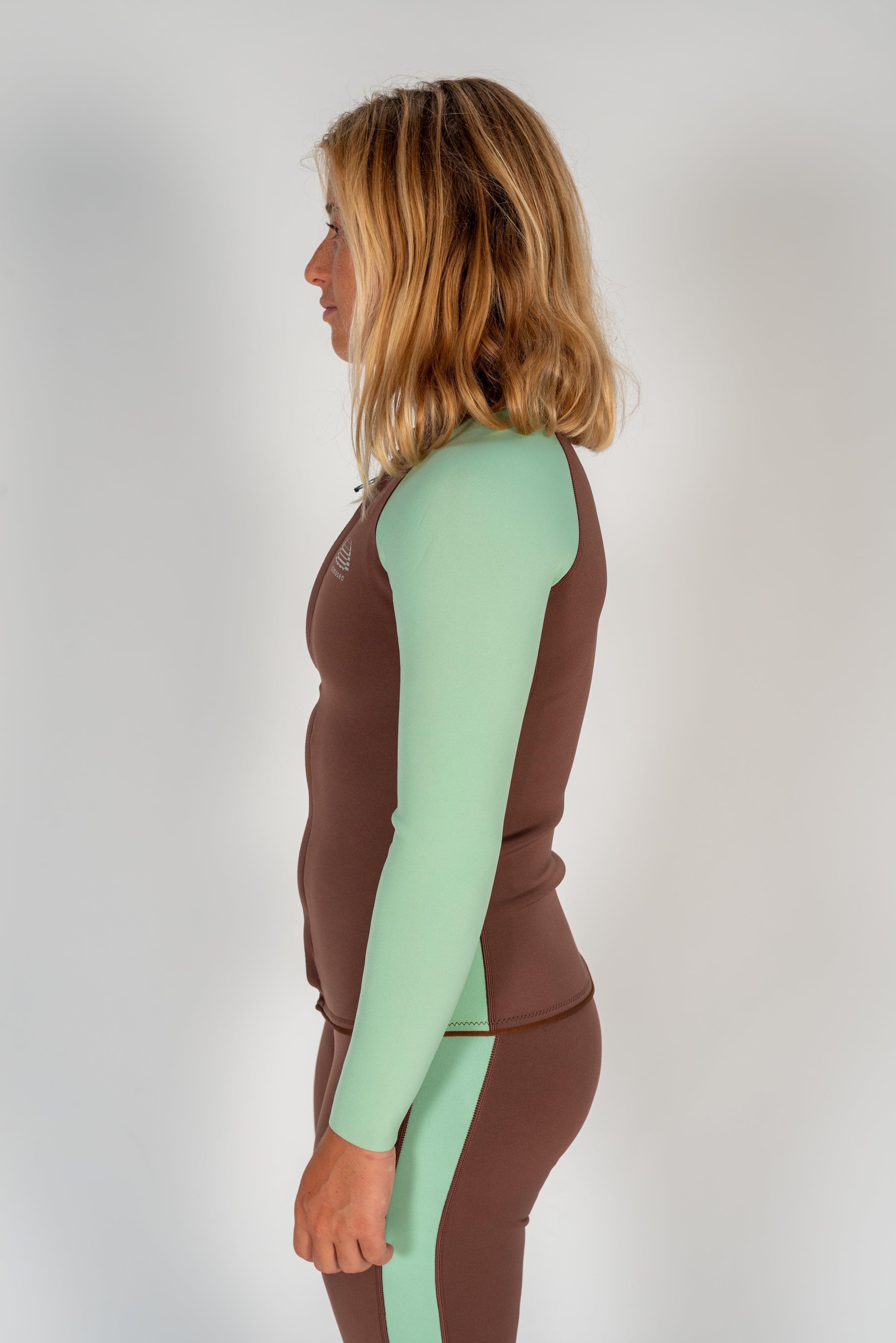 Mint Slice Front Zip Jacket - Atmosea