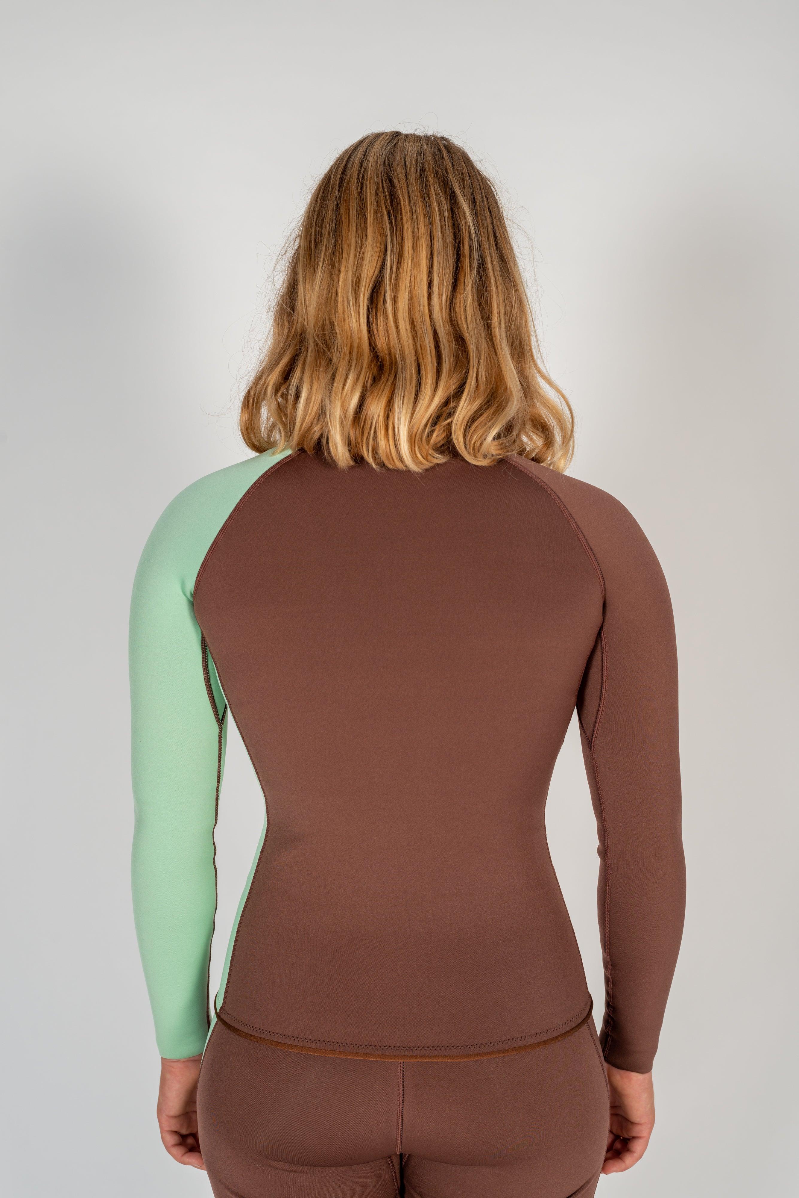 Mint Slice Front Zip Jacket - Atmosea