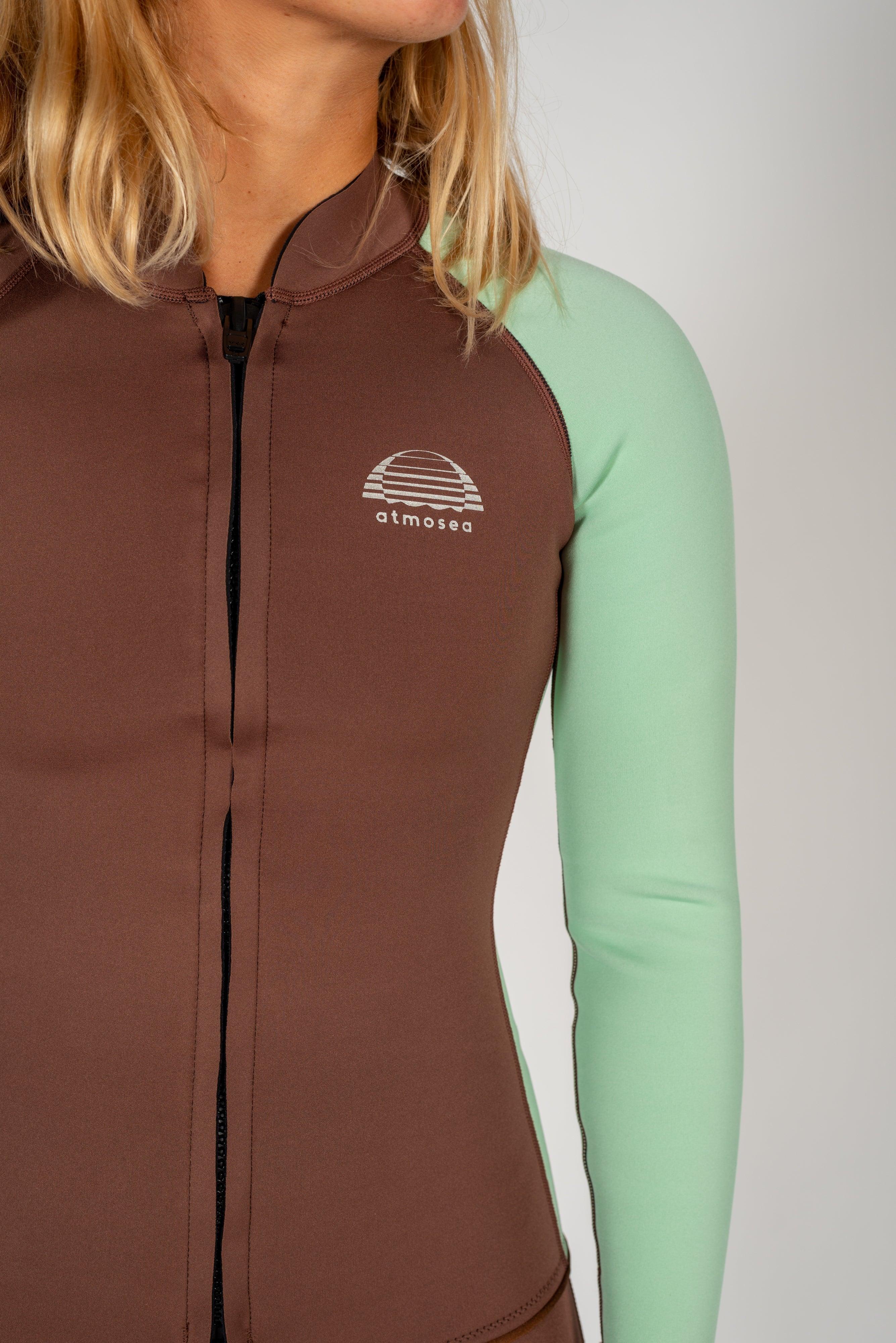Mint Slice Front Zip Jacket - Atmosea