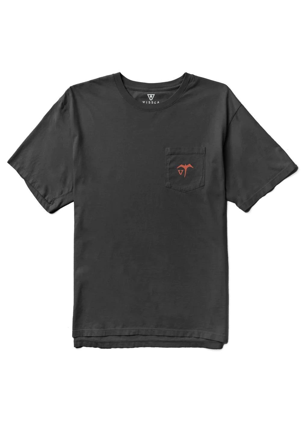 Miyashiro I'iwi Bird Ss Organic Pkt Tee - Black