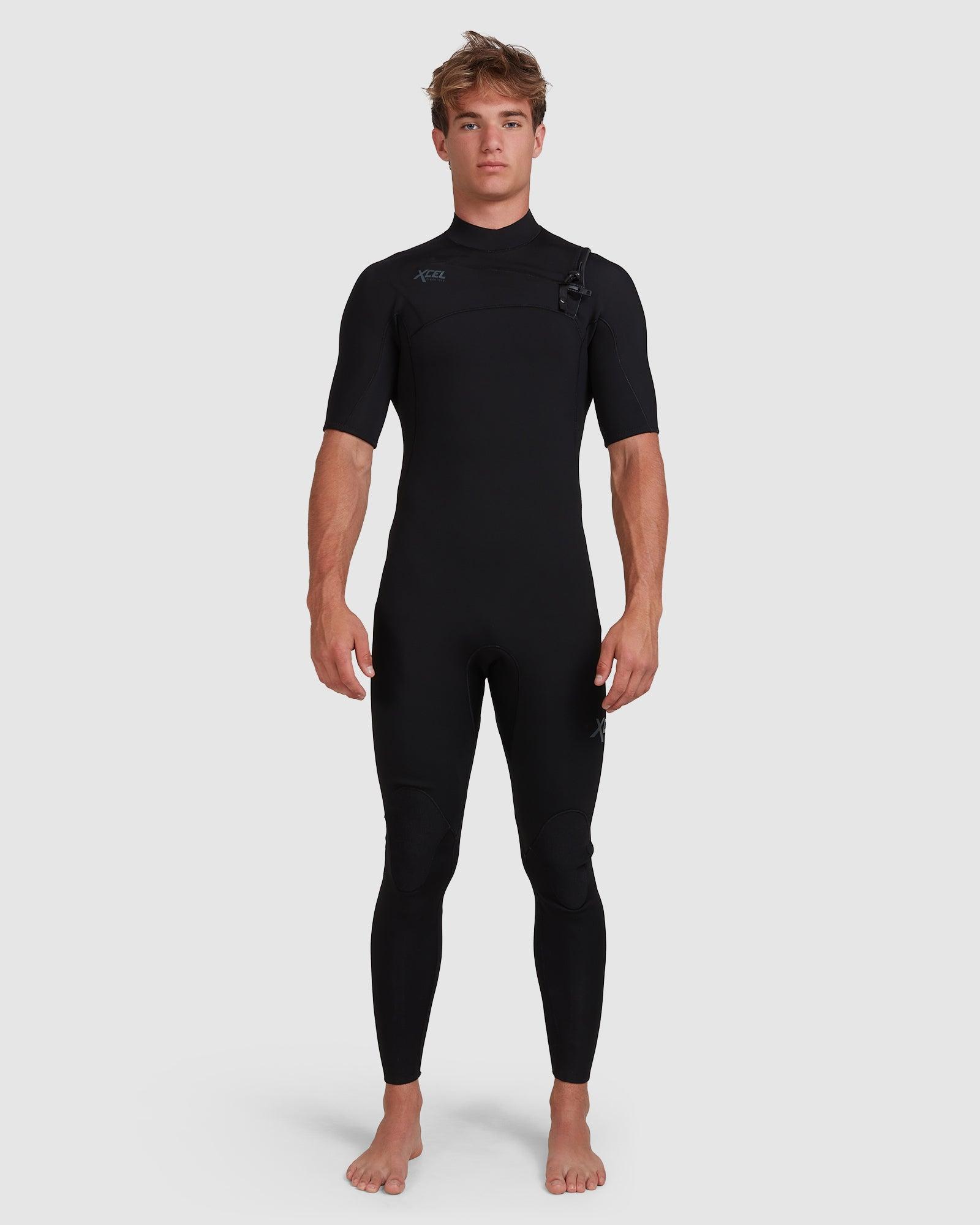 MENS COMP SS STEAMER WETSUIT 2MM BLACK