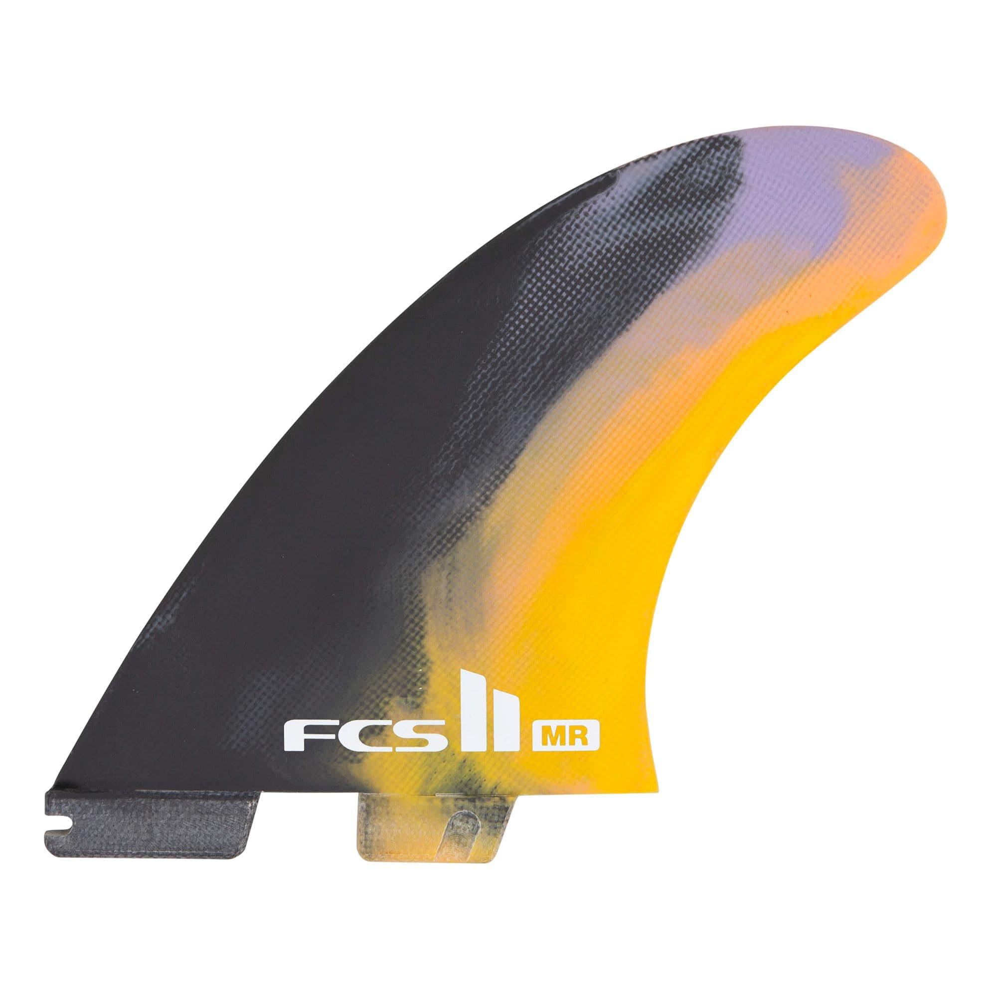 FCS II Mark Richards PC Twin + Stabiliser Fins - Black/Swirl 