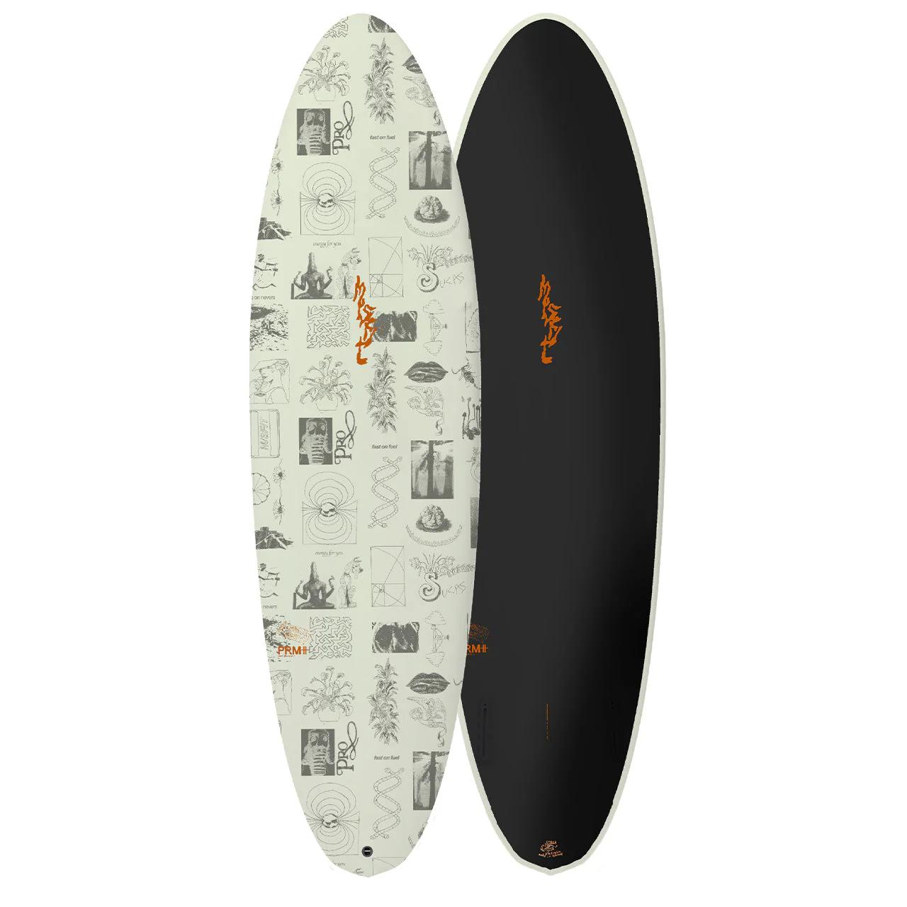 Neo Speed Egg Twin - Art Series - Primitek (Misfit Shapes) - 6' 6" x 20 5/8" x 2 9/16" x 38L