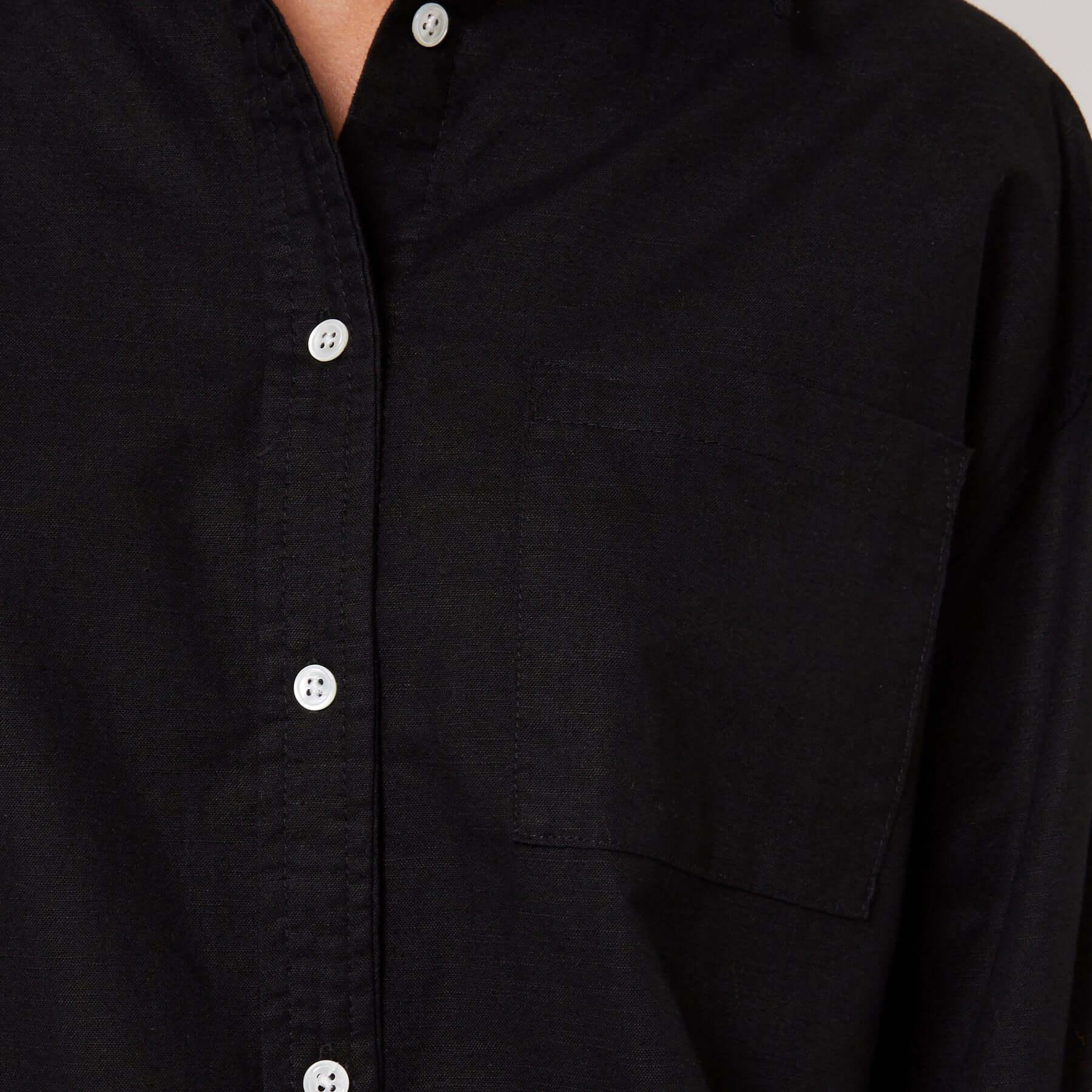 Nova Relaxed LS Shirt - Black