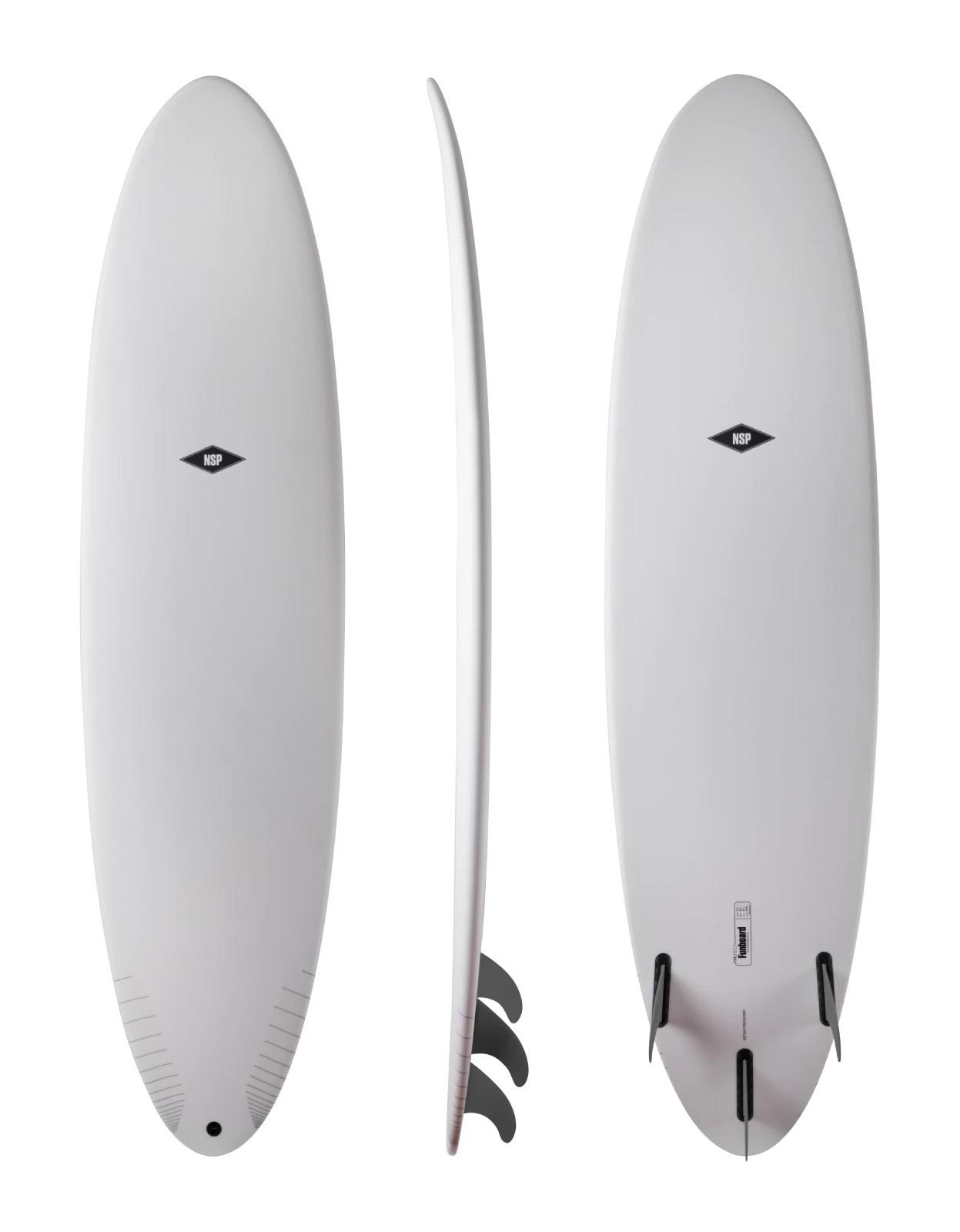 Funboard - Protech - 7'2" | 49 L / White Tint