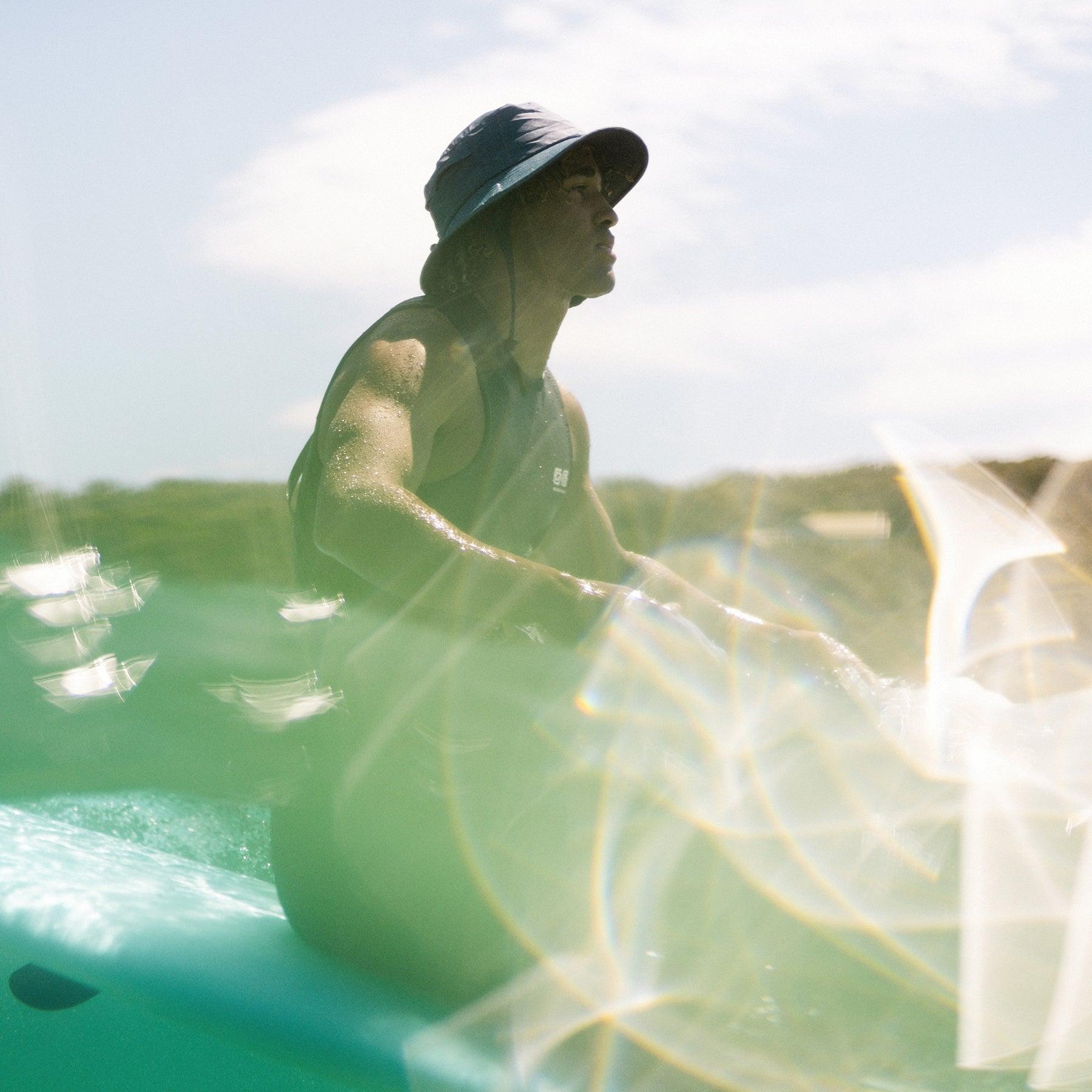 Ocean and Earth Bingin Soft Peak Surf Hat - Black