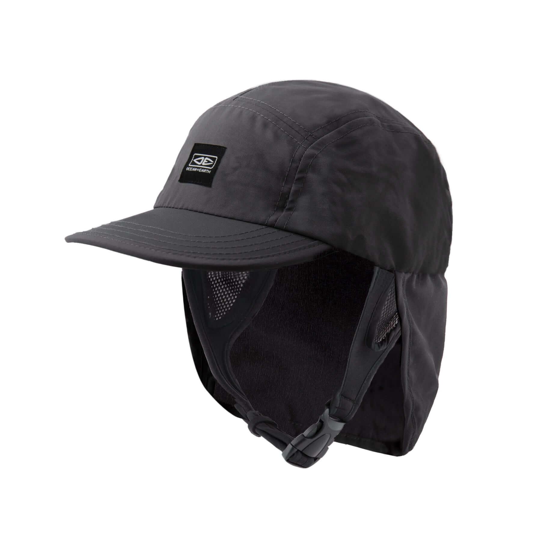 Ocean and Earth Indo 5 Panel Legionnaire Surf Cap - Charcoal