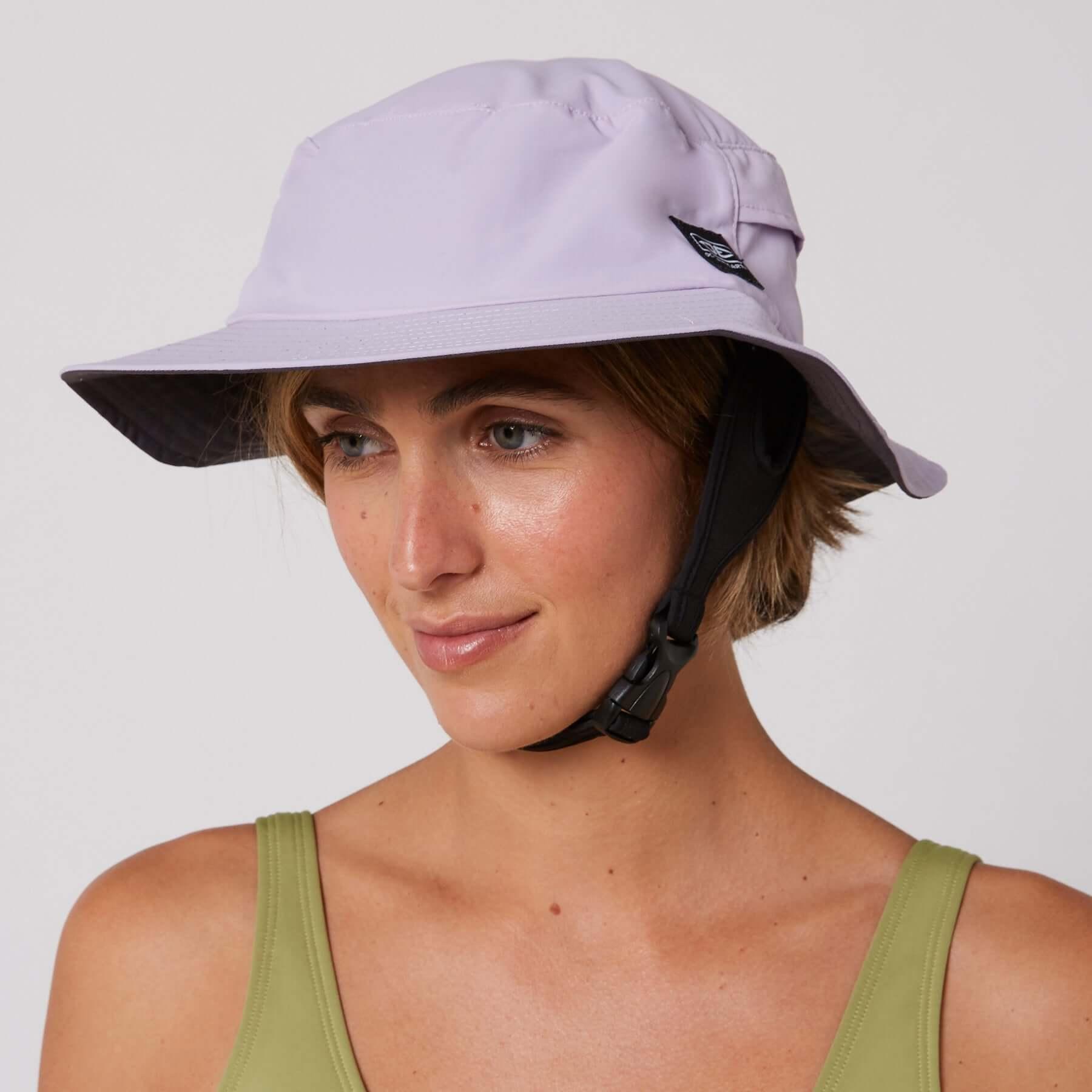 Ocean and Earth Indo Stiff Peak Surf Hat - Pale Lilac