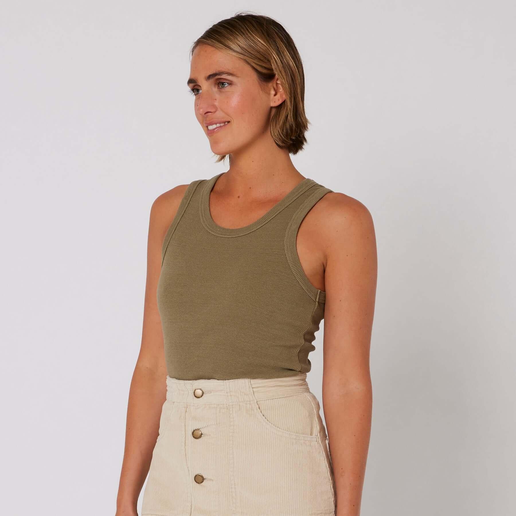 Rib Tank - Olive