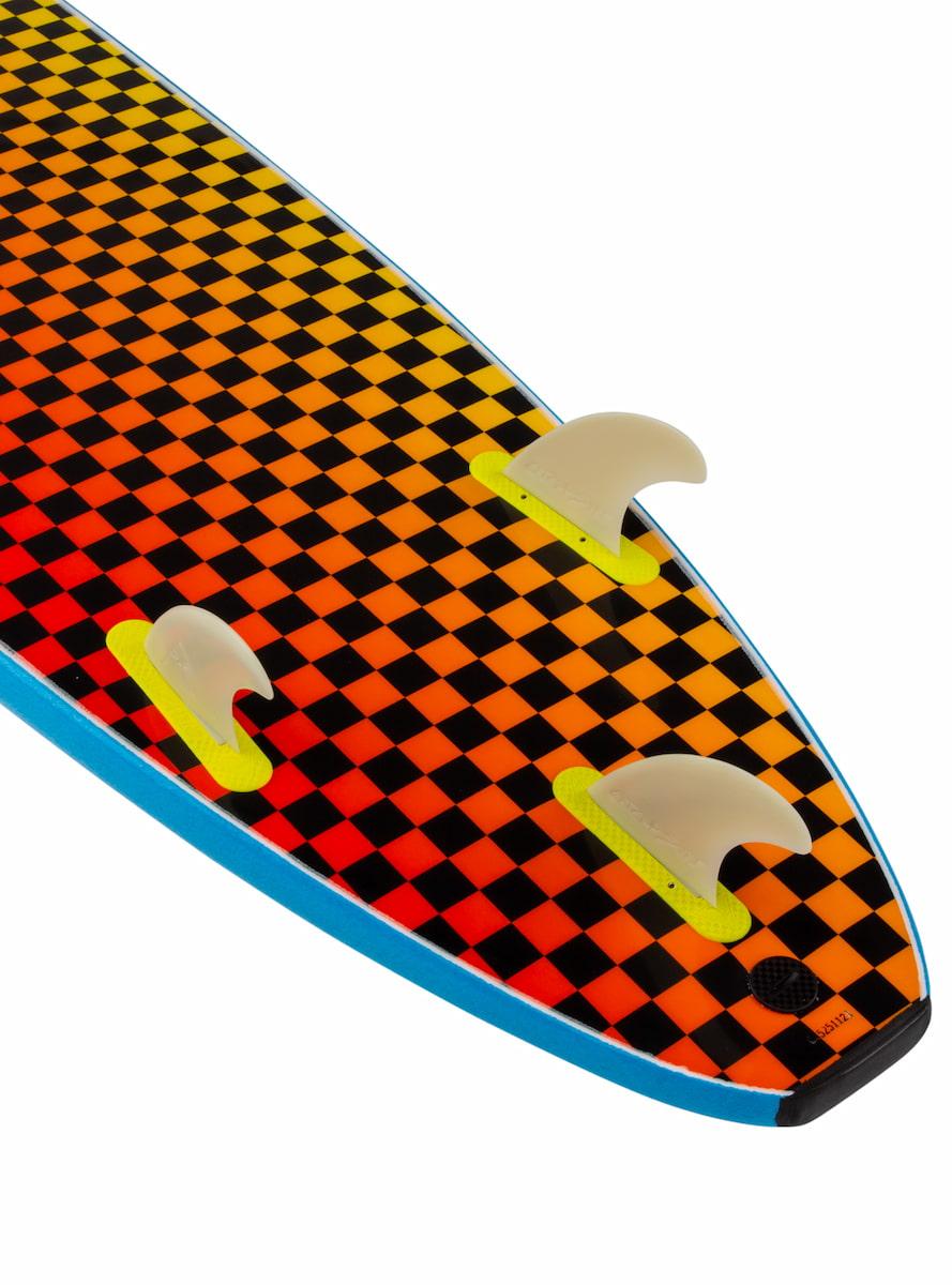 Catch Surf Odysea 8' 0 Log - Blue/Checkers bottom with fins
