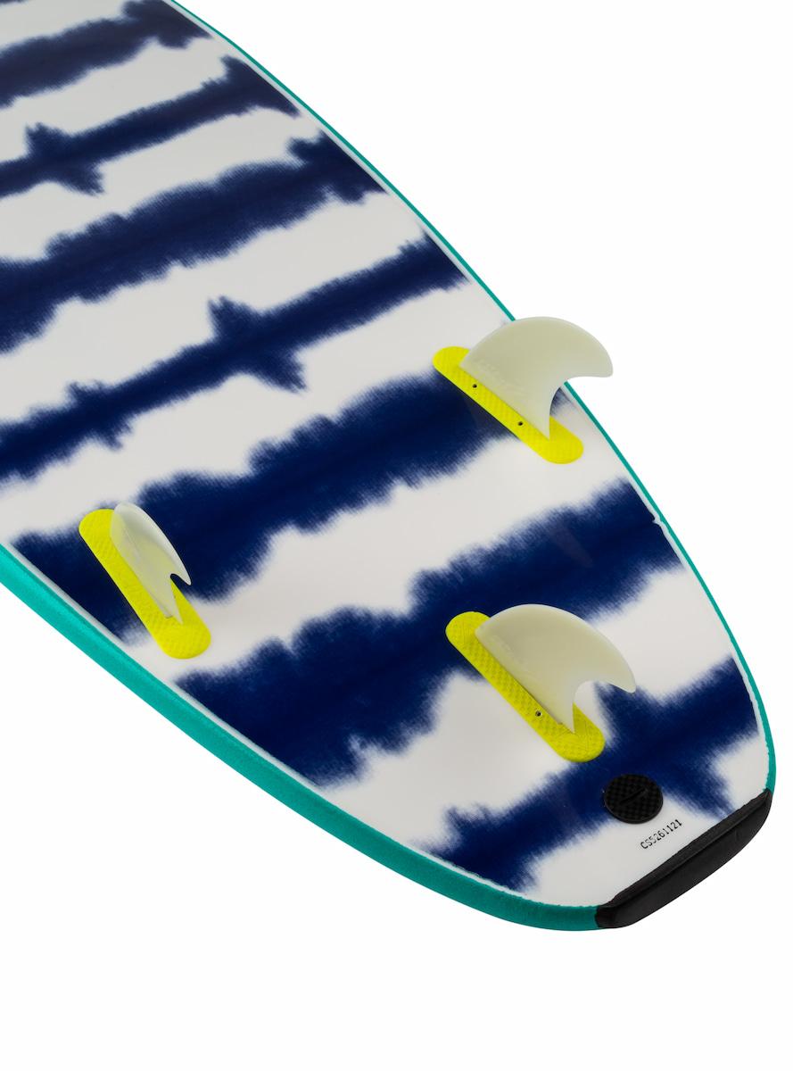 Catch Surf Odysea 6' 0 Log - Turquoise/Tie-Dye bottom with fins