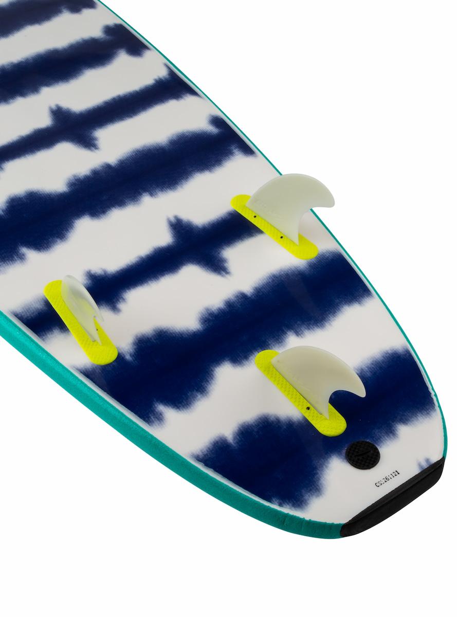 Catch Surf Odysea 7' 0 Log - Turquoise/Tie-Dye bottom with fins