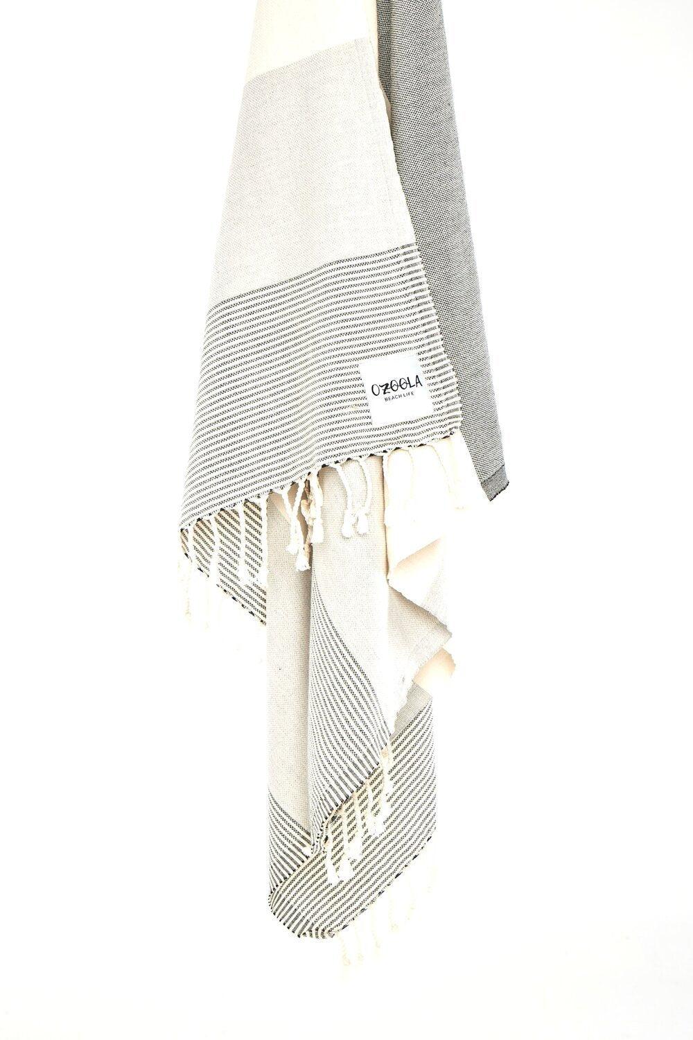 Johnny Turkish Towel - Natural Grey