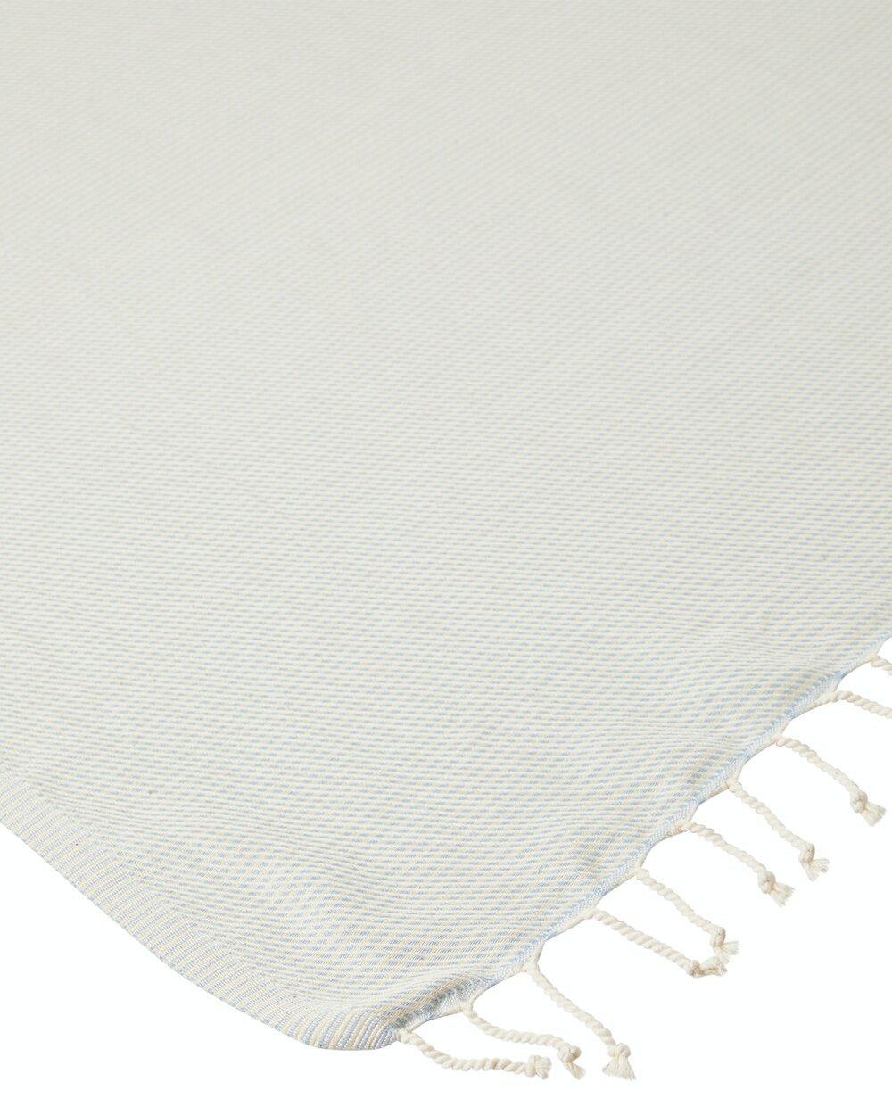 Original Turkish Towel - Baby Blue trim
