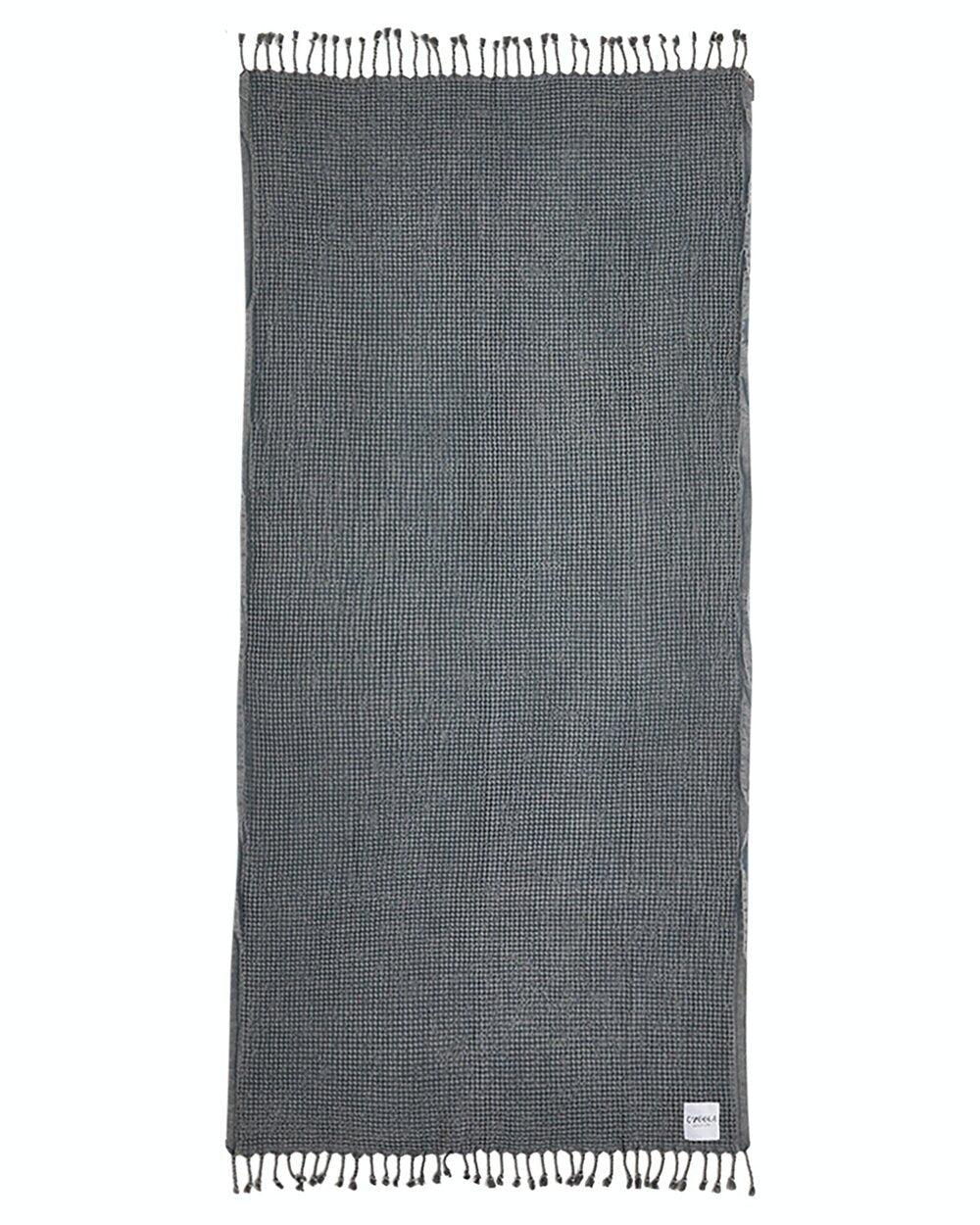 OZoola Waffle Beach Towel - Charcoal