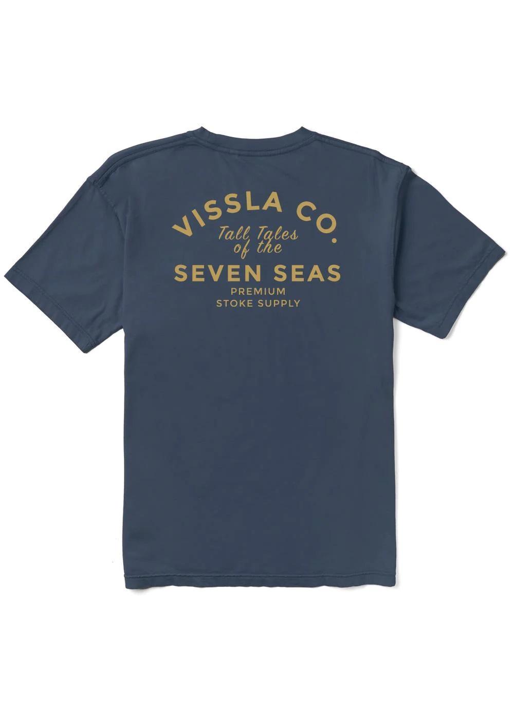 Premium Stoke Ss Organic Tee - Navy