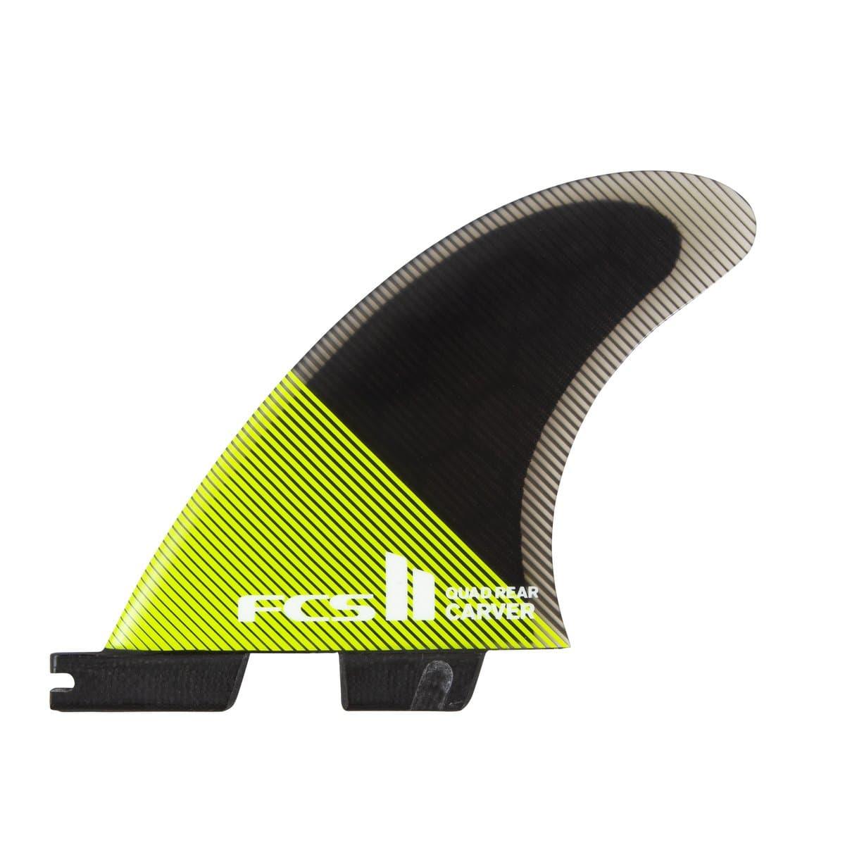 FCS II Carver PC Quad Rear Fins-Acid/Black