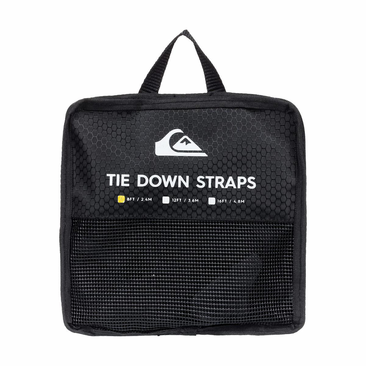 Quiksilver Tie Down Straps - Black 8ft pouch bag