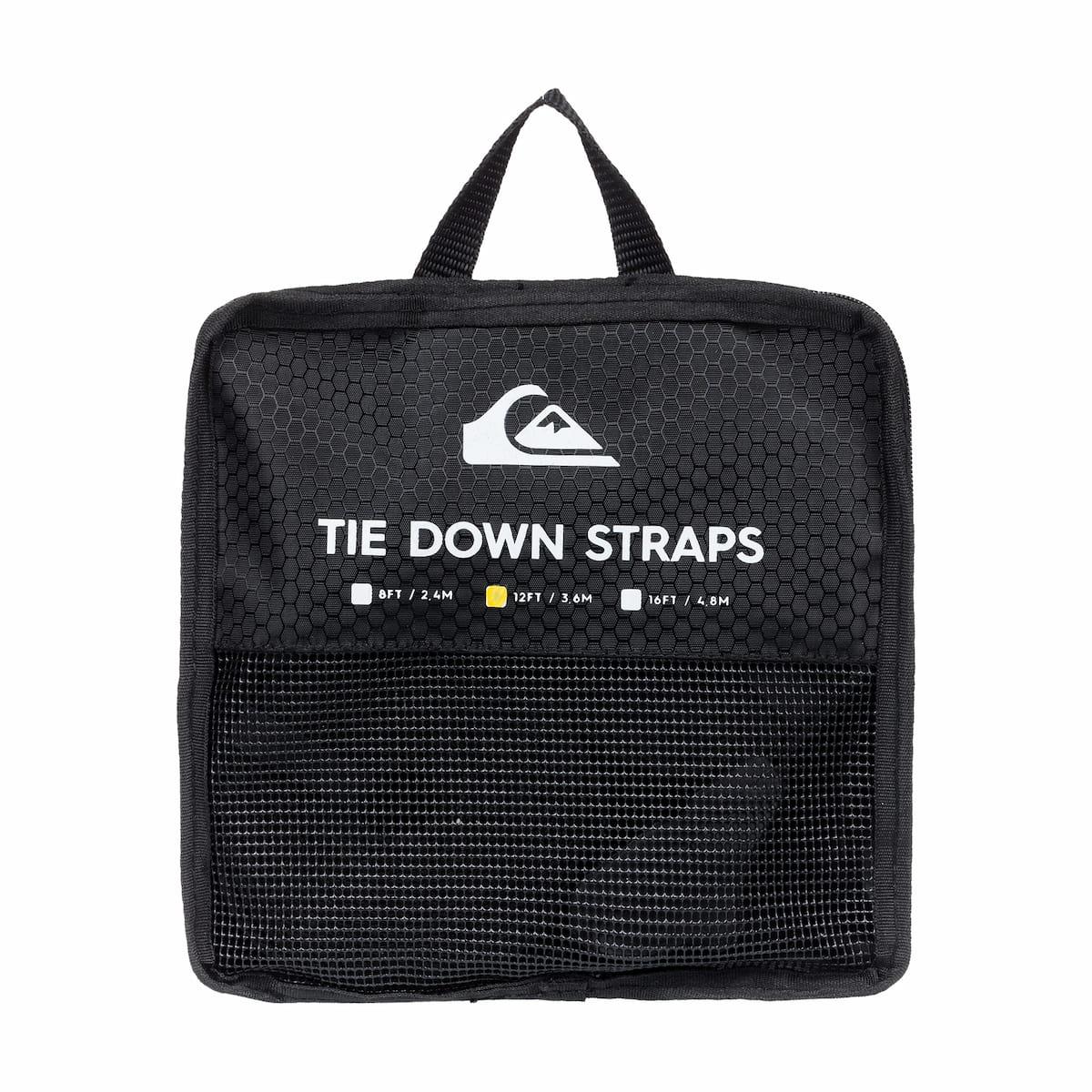 Quiksilver Tie Down Straps - Black 12 ft pouch bag