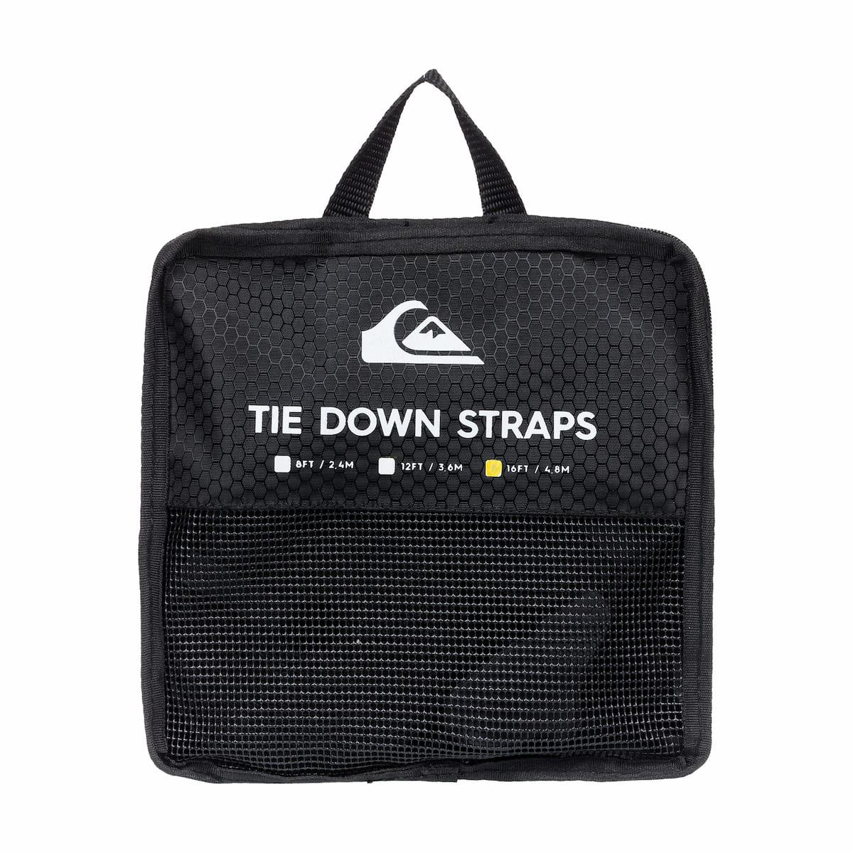 Quiksilver Tie Down Straps - Black 16 ft pouch bag