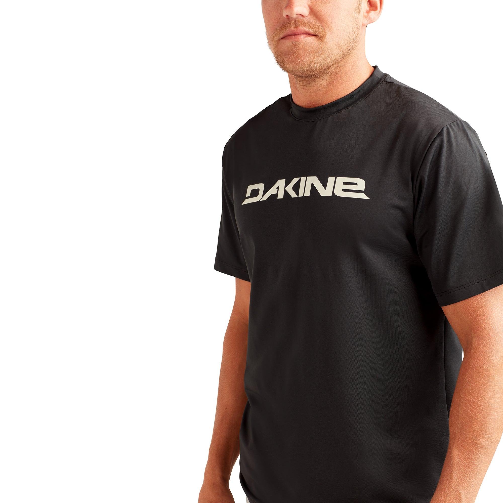 Roots Loose Fit Short Sleeve Rashguard Crew - Black White