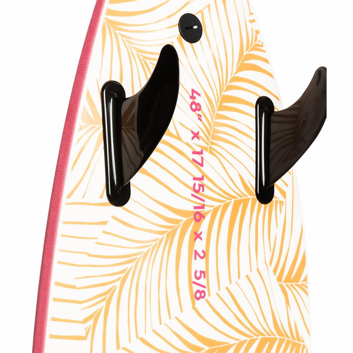 Roxy Grom Softboard 48" - Tropical Pink fins and size