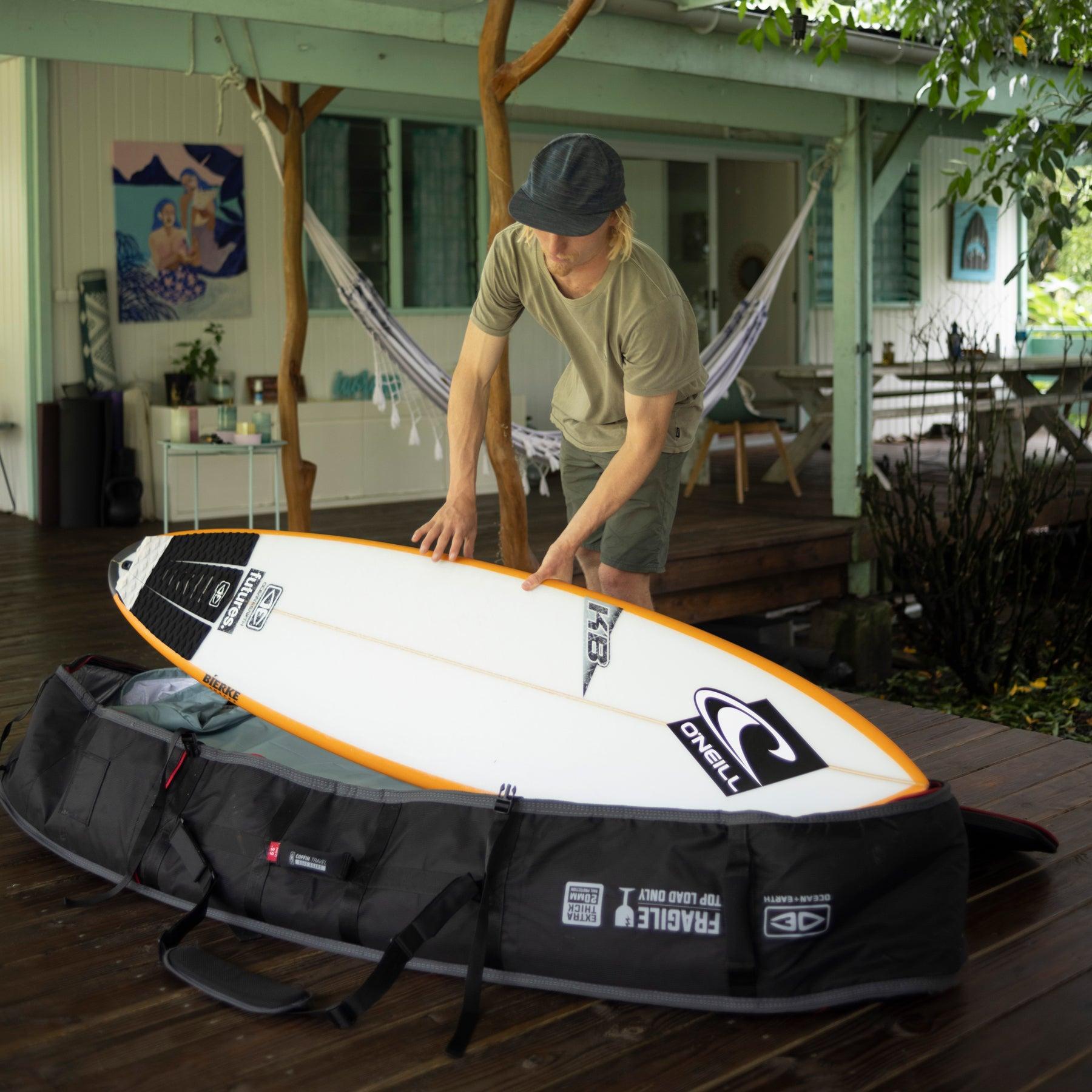 Triple Coffin Shortboard Cover - Black/Blue 15