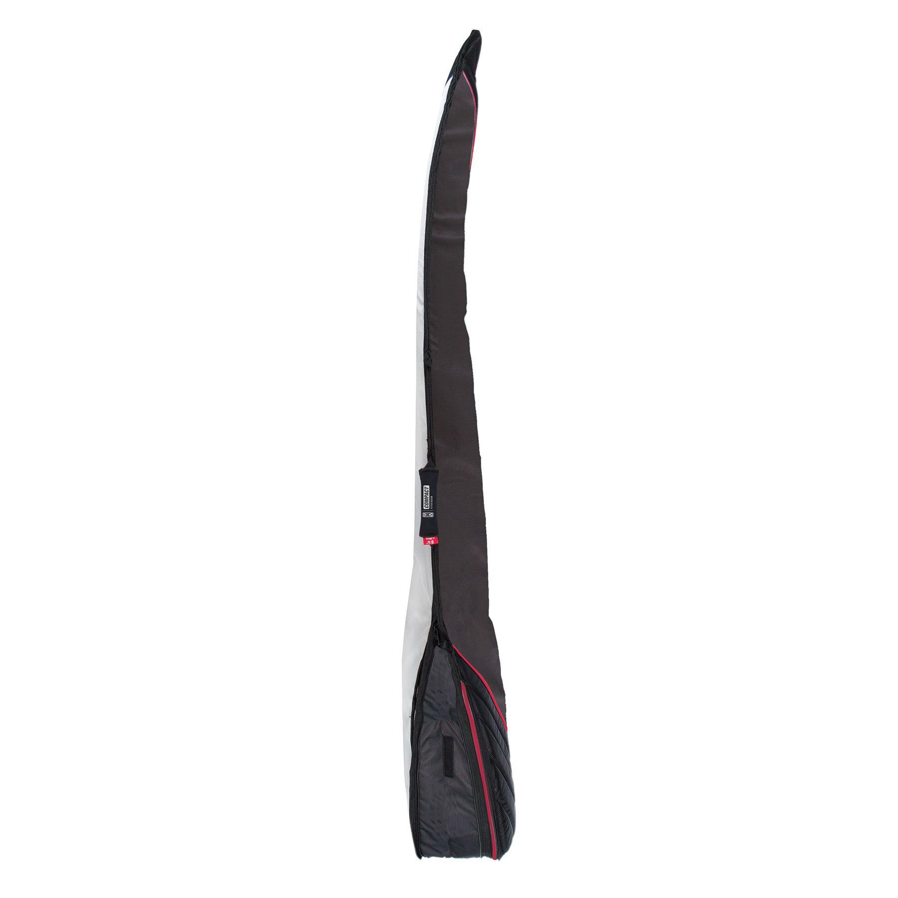 Compact Day Shortboard Cover - Black/Red 3