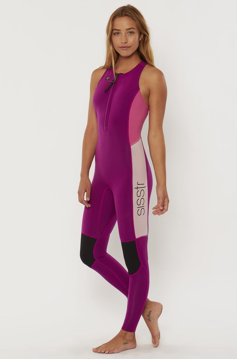 7 Seas 2/2 Long Jane Front Zip Wetsuit - Boysenberry - AU12 / US10 4