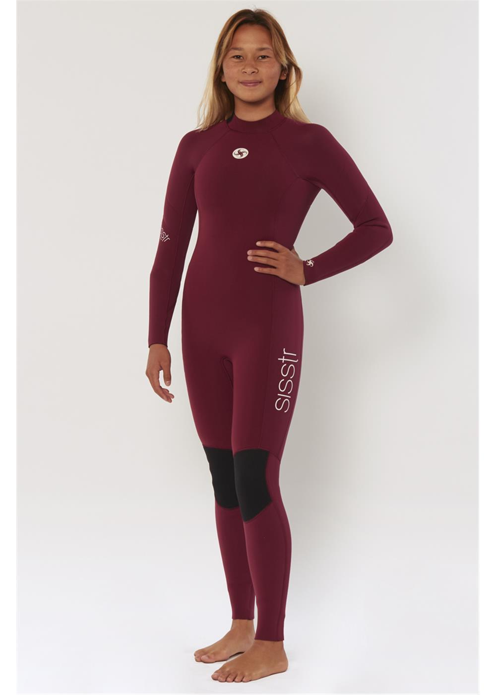 Sisstr 7 Seas 3/2 Back Zip Wetsuit - Wine front