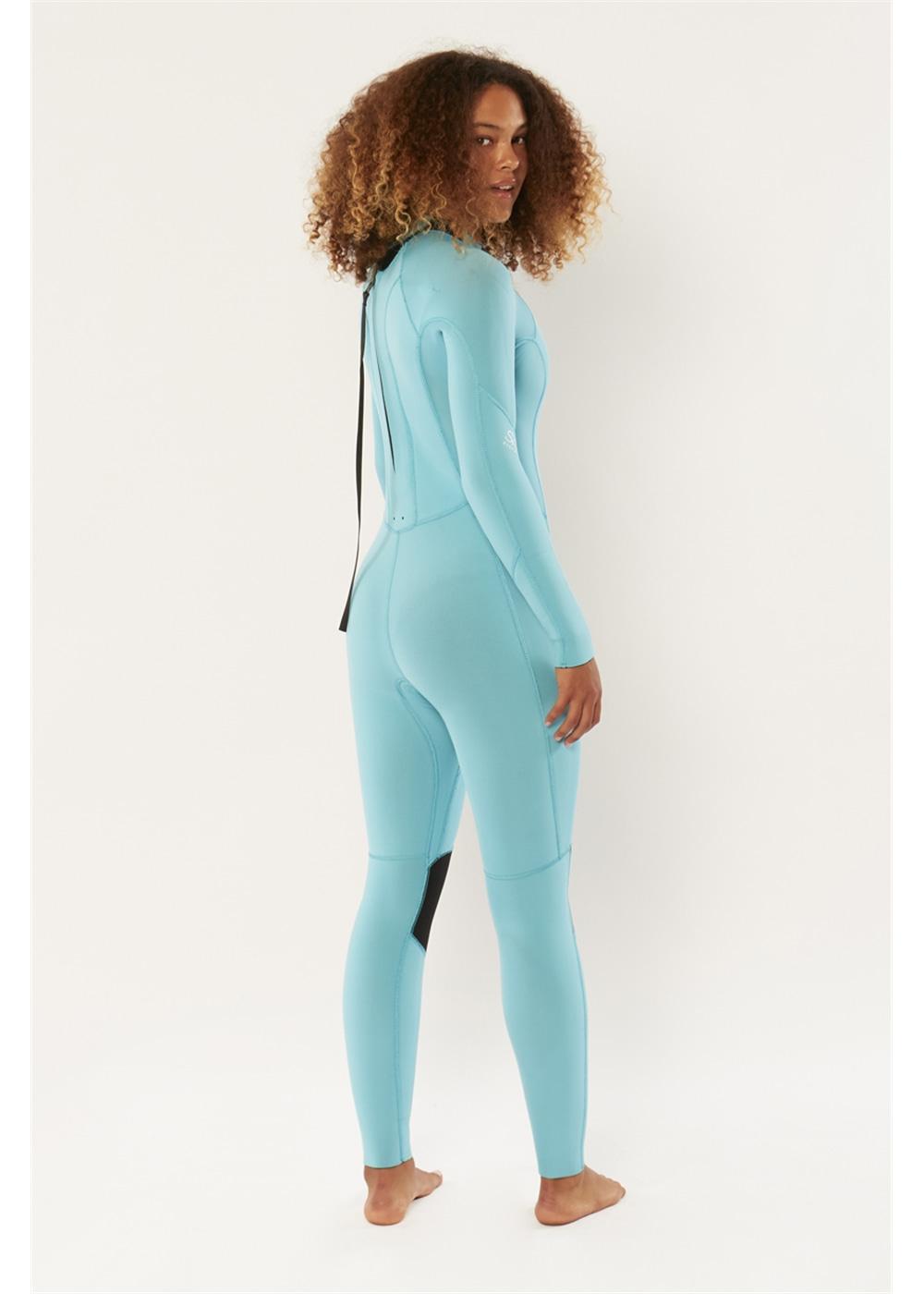 Sisstr Girl's 7 Seas 3/2 Back Zip Wetsuit - Blue back