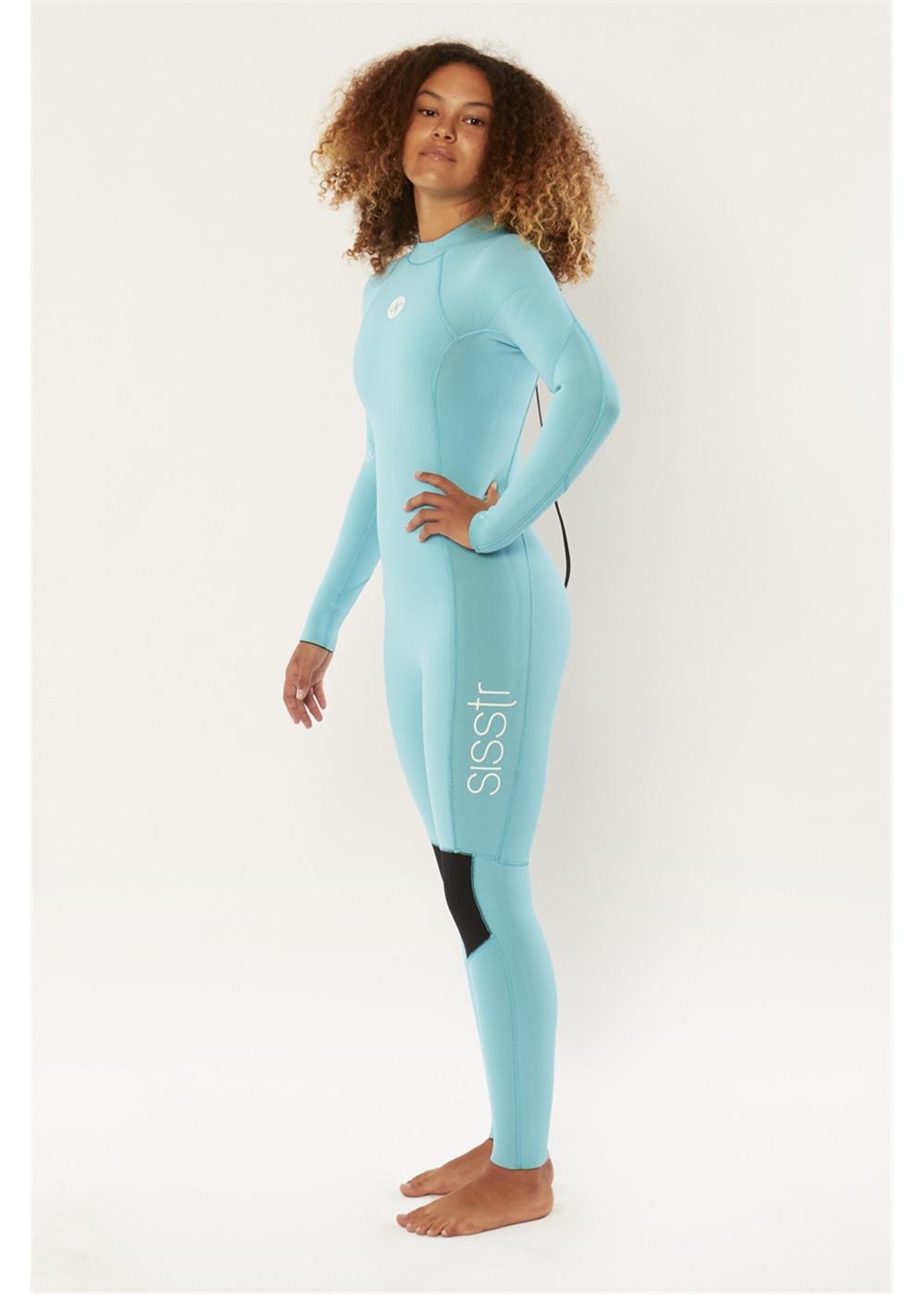 Sisstr Girl's 7 Seas 3/2 Back Zip Wetsuit - Blue side