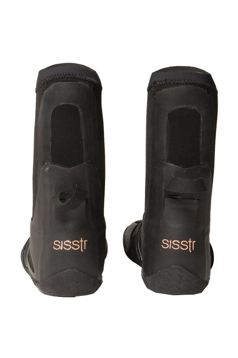 Sisstrevolution Girls Closed Toe Bootie 5mm - Solid Black - Back