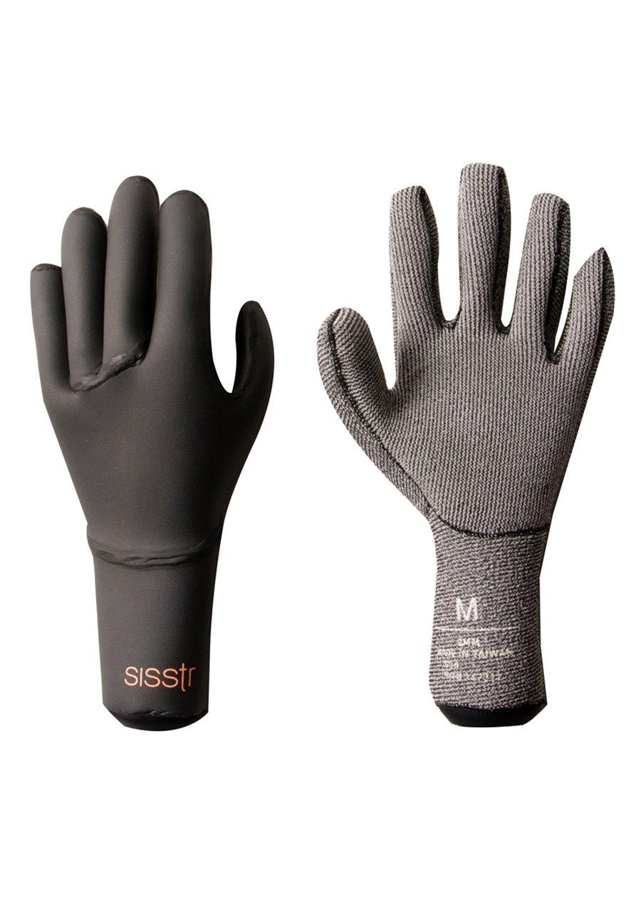 Sisstrevolution Girls Sisstr Surf Glove 3mm - Solid Black - Back