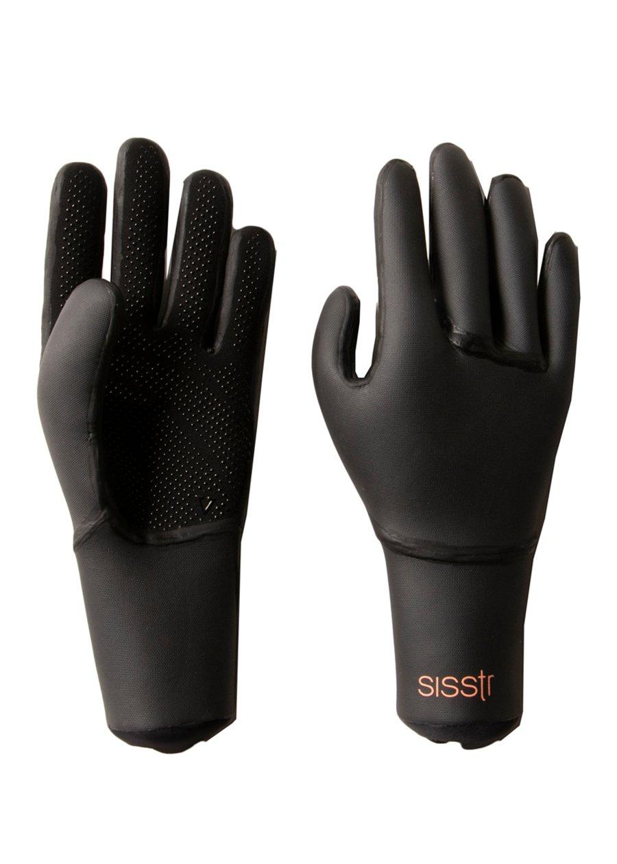Sisstrevolution Girls Sisstr Surf Glove 3mm - Solid Black - Front